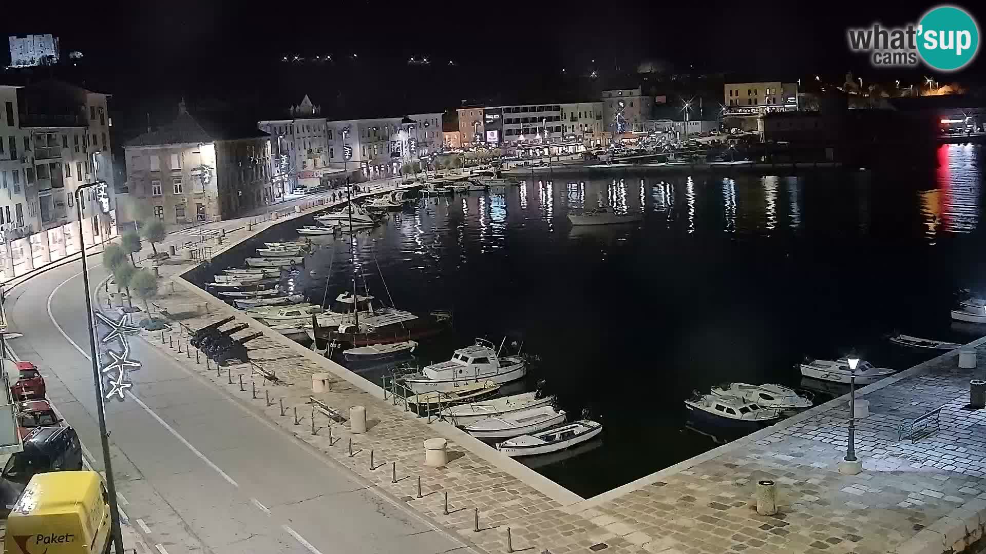 Kamera u živo Senj – Panoramski pogled na senjsku rivu