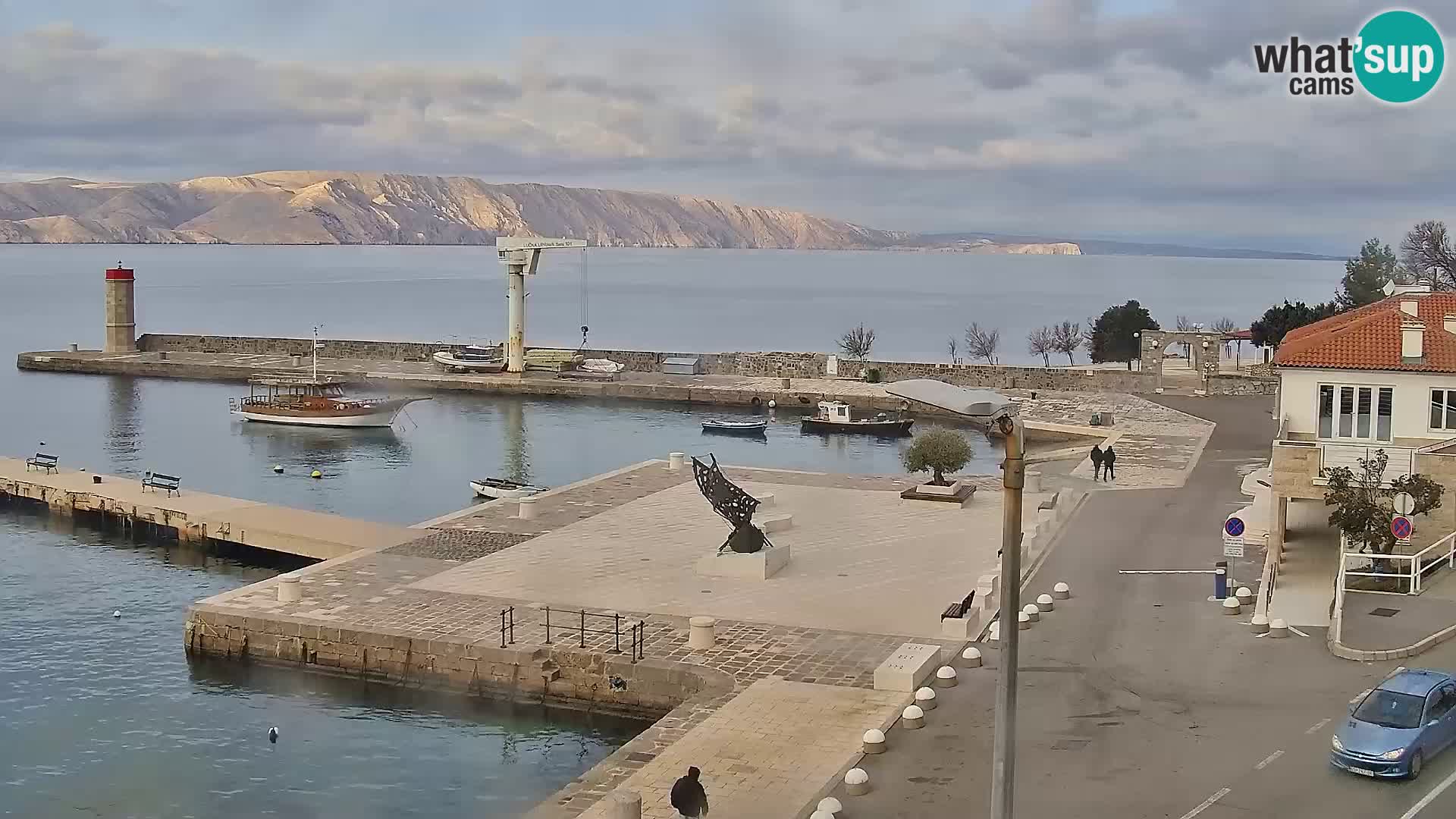 Webcam Segna – Panorama dell’lungomare di Senj