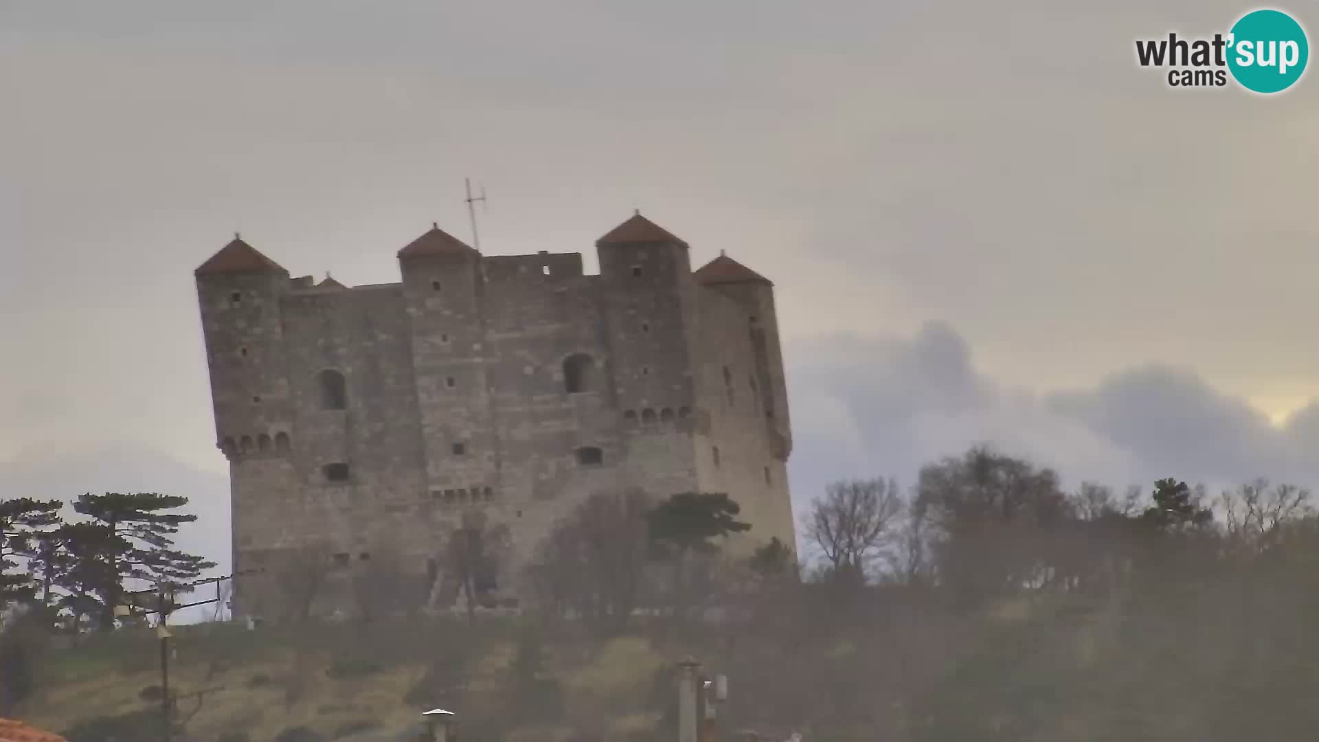 Webcam Senj – Panoramablick auf die Riva Senj