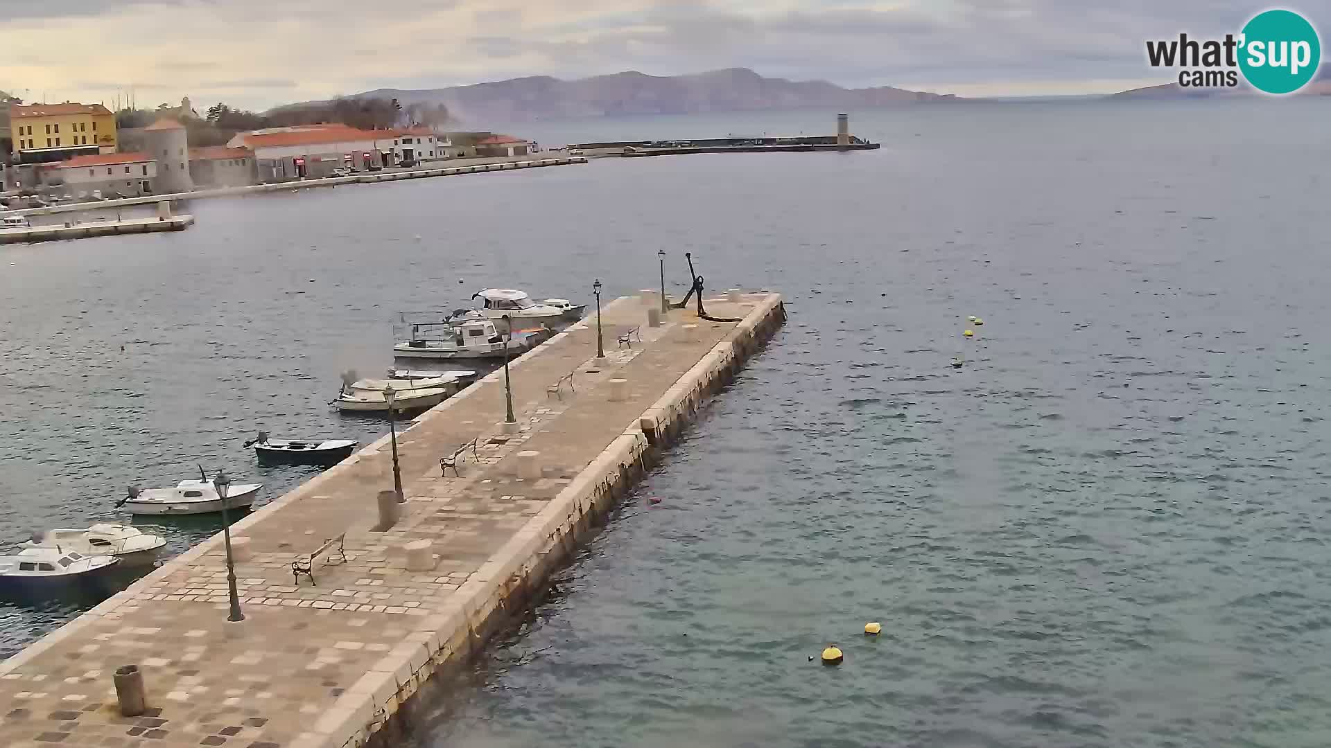 Senj camera en vivo – Vista panorámica de Senj riva