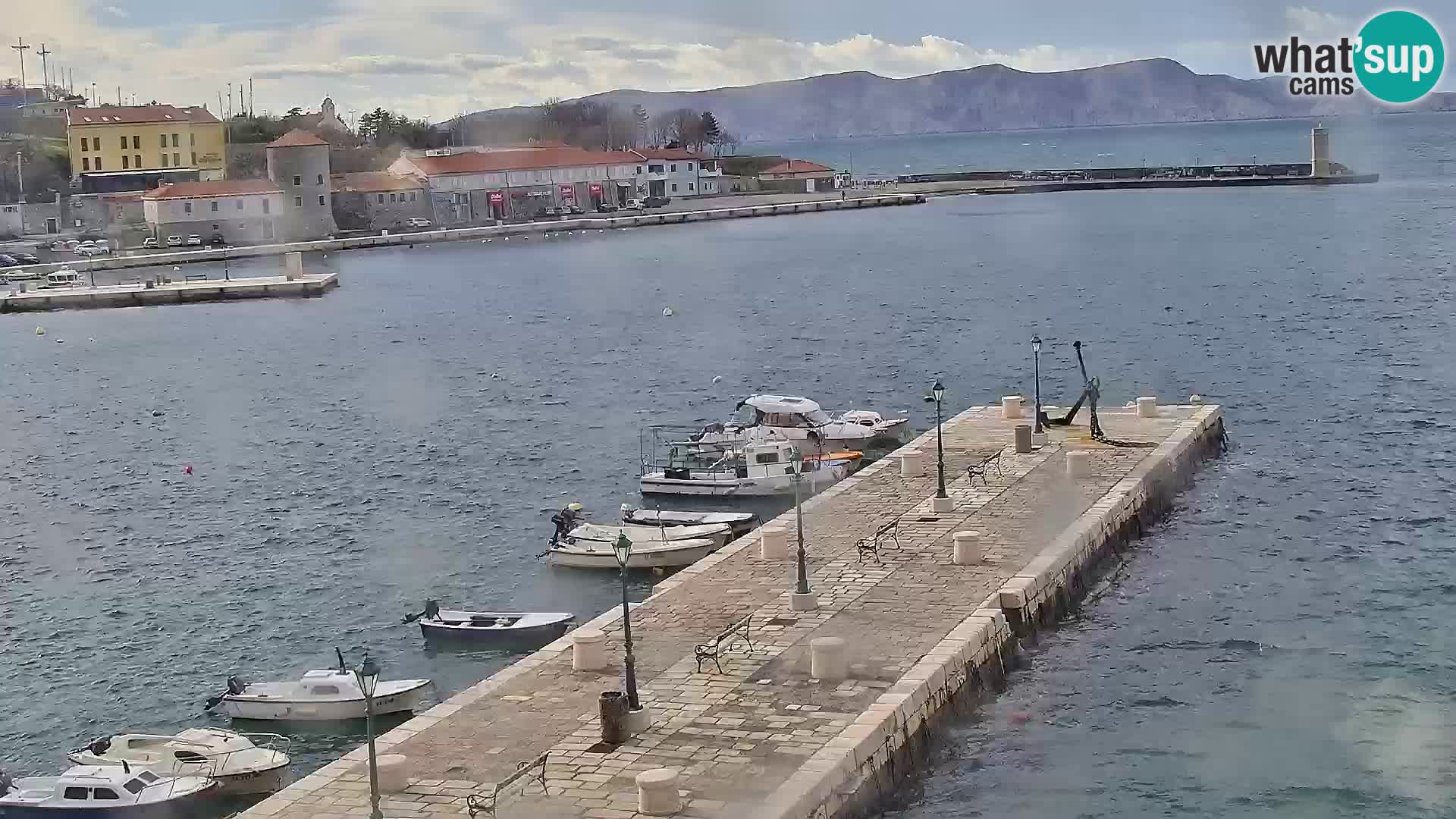 Webcam Segna – Panorama dell’lungomare di Senj