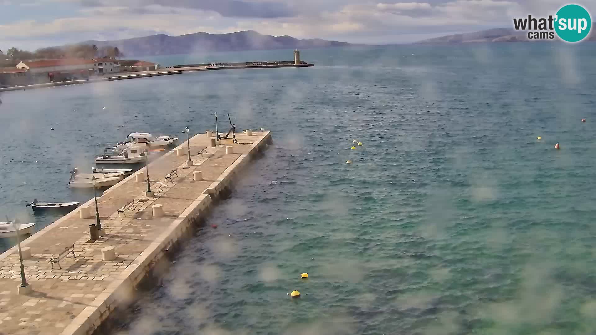 Livecam Senj – Vue panoramique de Senj riva