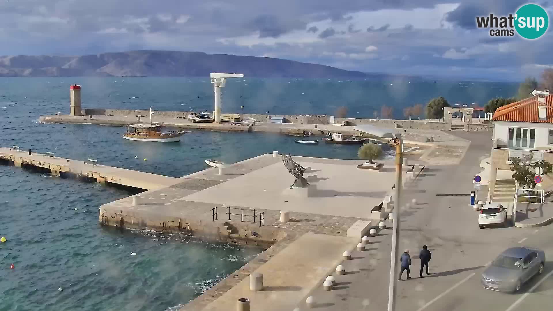 Kamera u živo Senj – Panoramski pogled na senjsku rivu