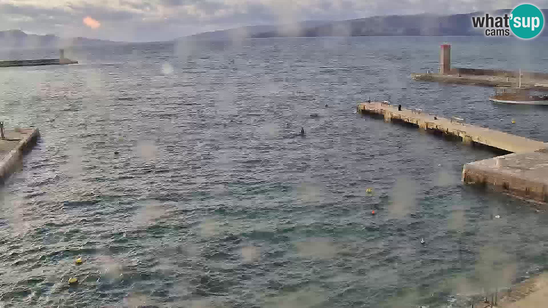 Webcam Senj – Panoramablick auf die Riva Senj