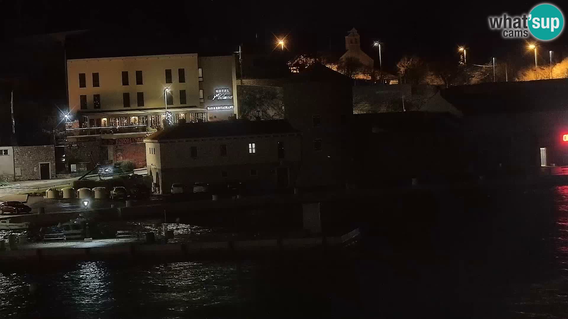 Livecam Senj – Vue panoramique de Senj riva