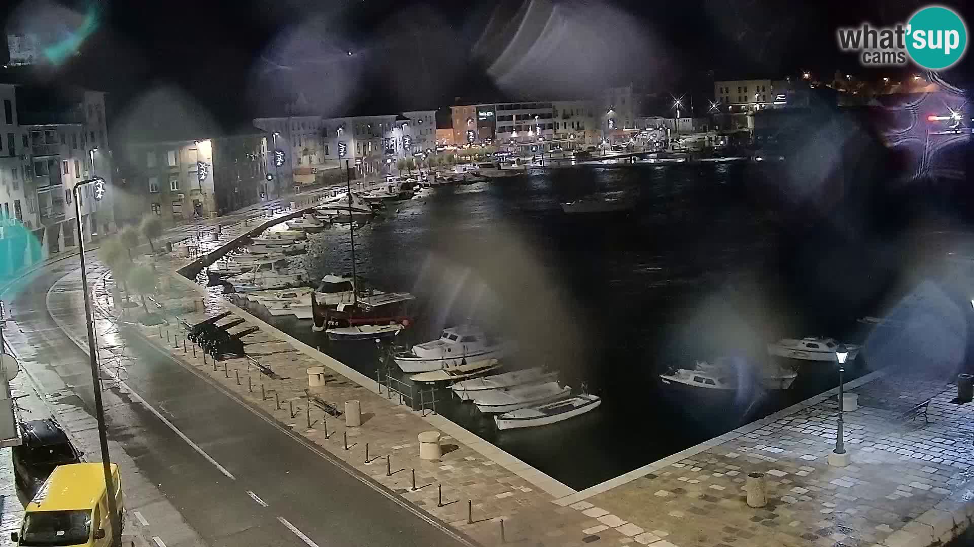 Livecam Senj – Vue panoramique de Senj riva