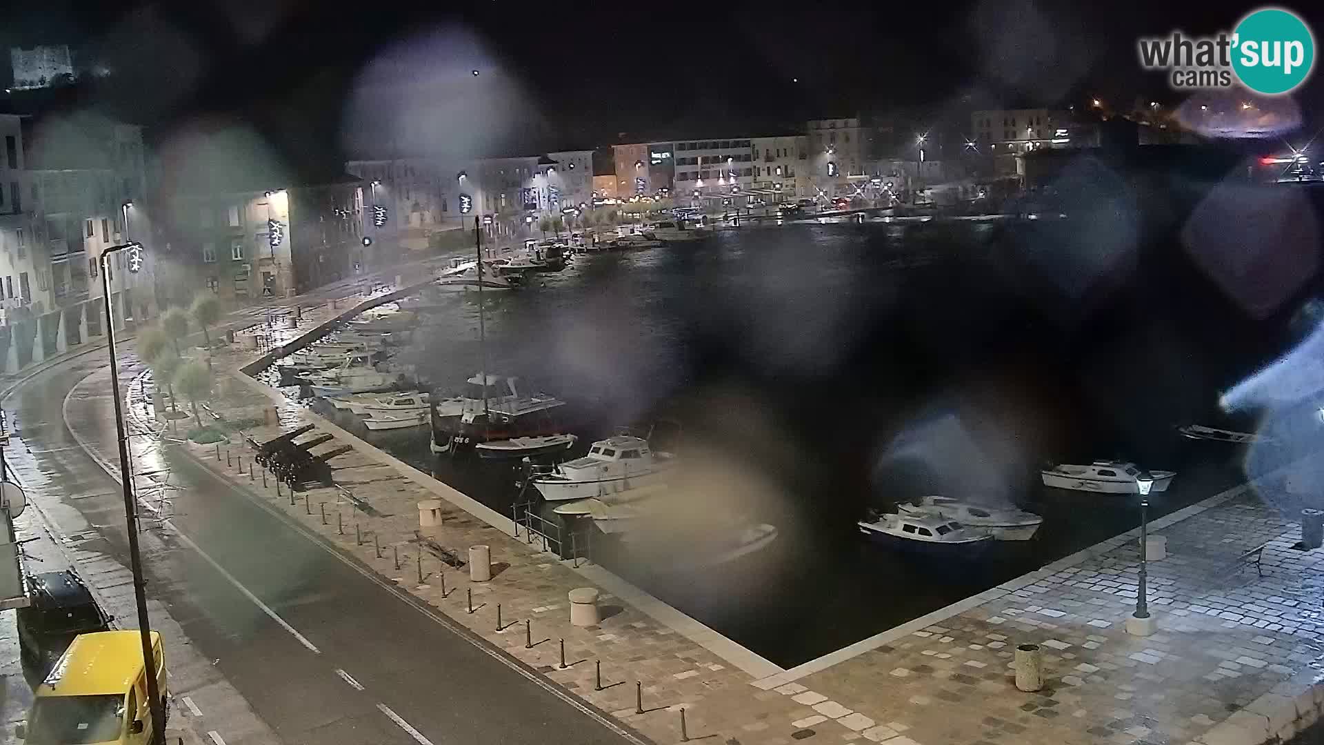 Livecam Senj – Vue panoramique de Senj riva