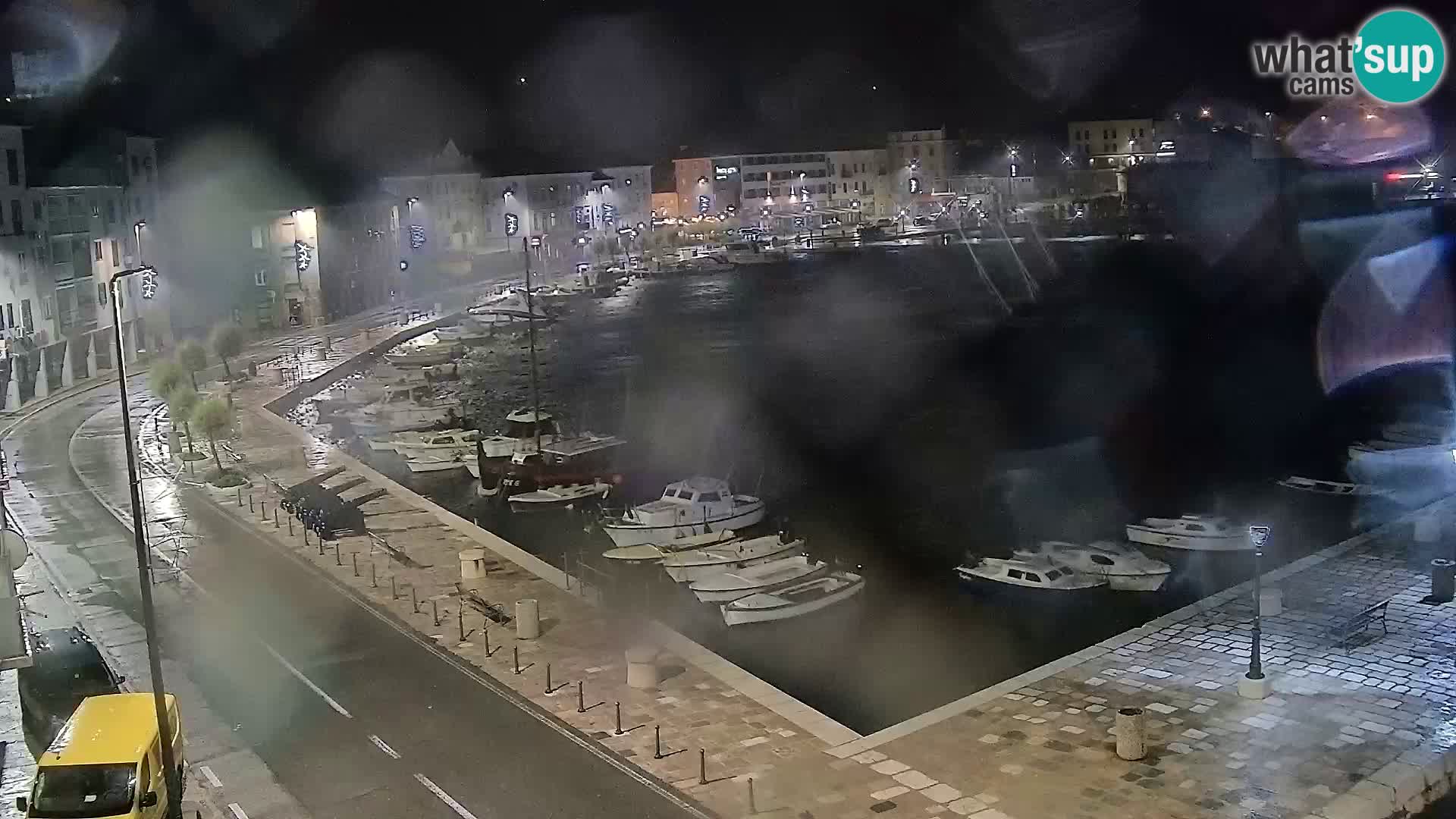 Webcam Senj – Panoramablick auf die Riva Senj