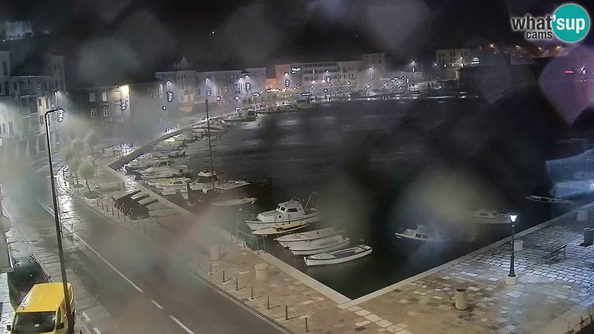 Livecam Senj – Vue panoramique de Senj riva