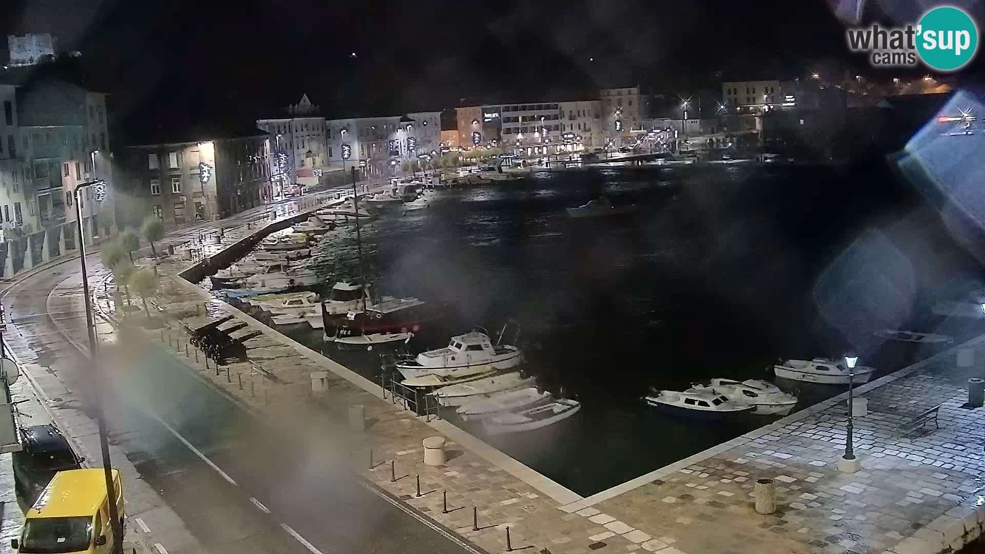 Livecam Senj – Vue panoramique de Senj riva