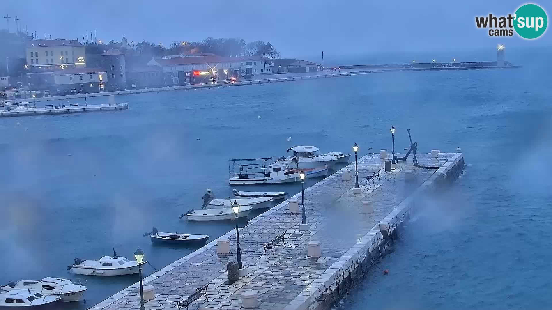 Senj Webcam – Panoramic view of Senj riva