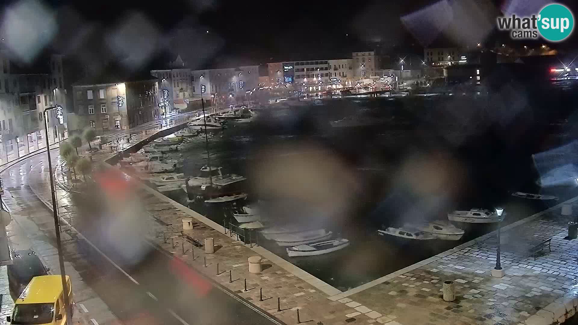 Livecam Senj – Vue panoramique de Senj riva