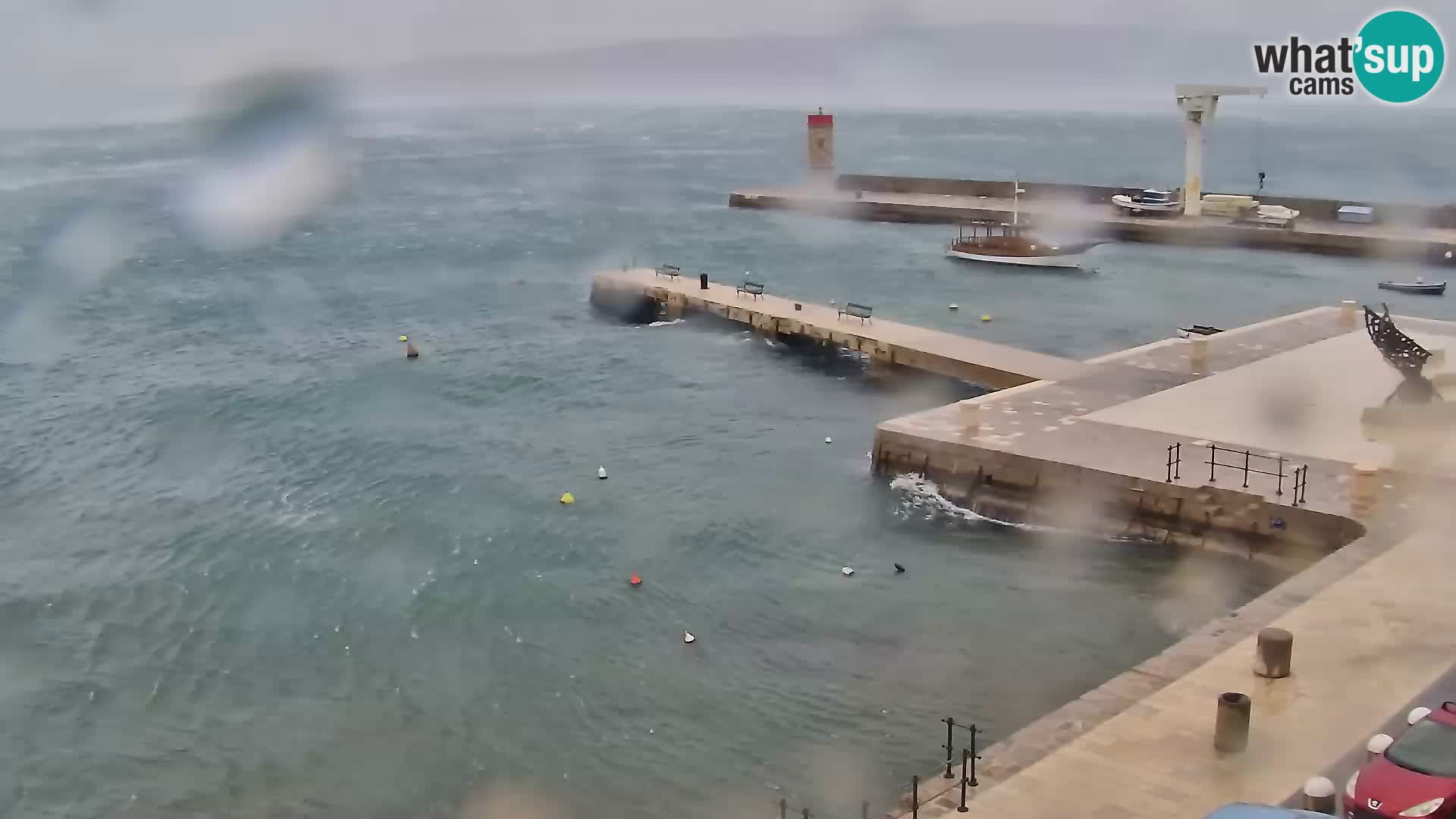 Webcam Segna – Panorama dell’lungomare di Senj