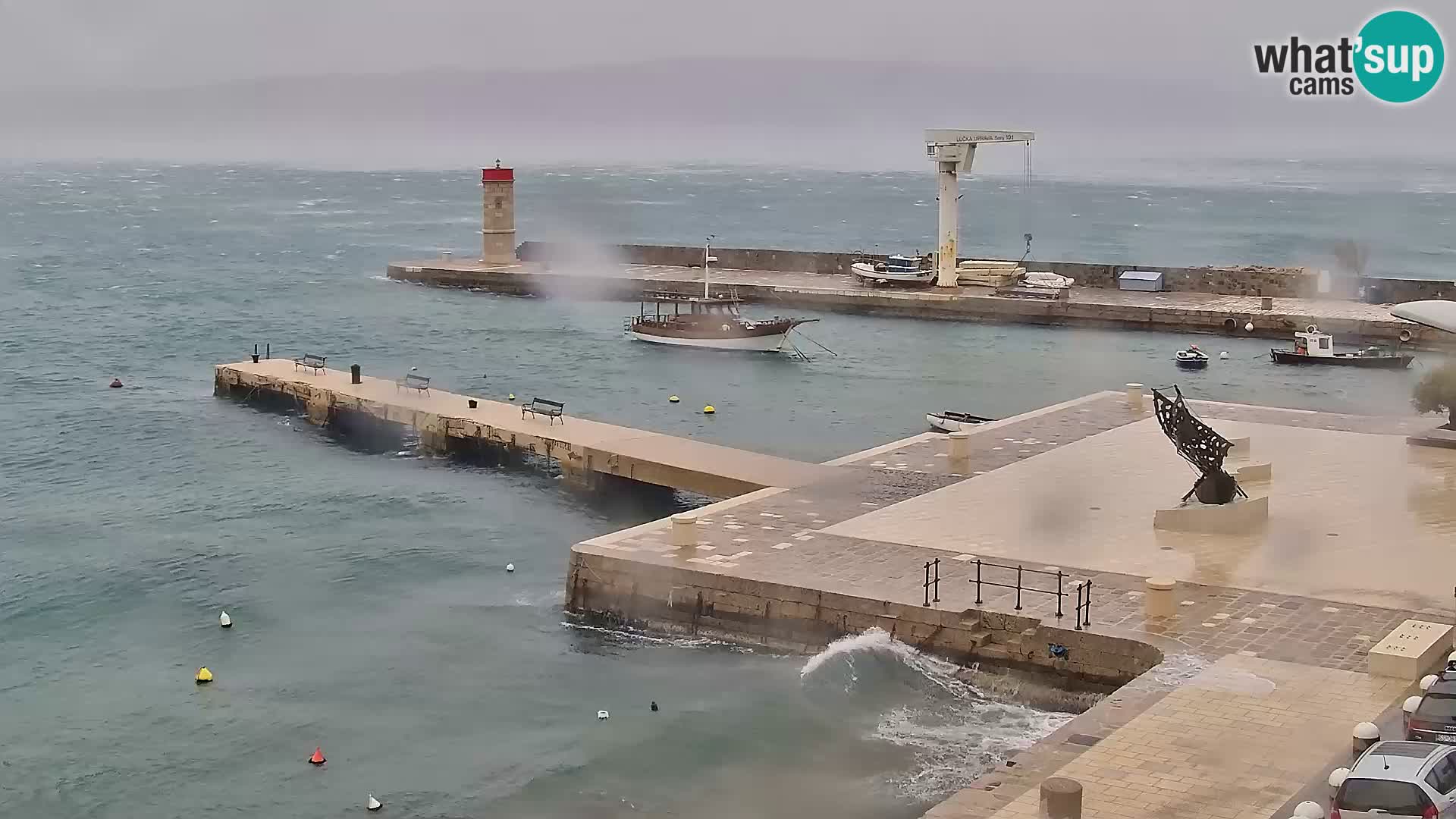 Senj camera en vivo – Vista panorámica de Senj riva