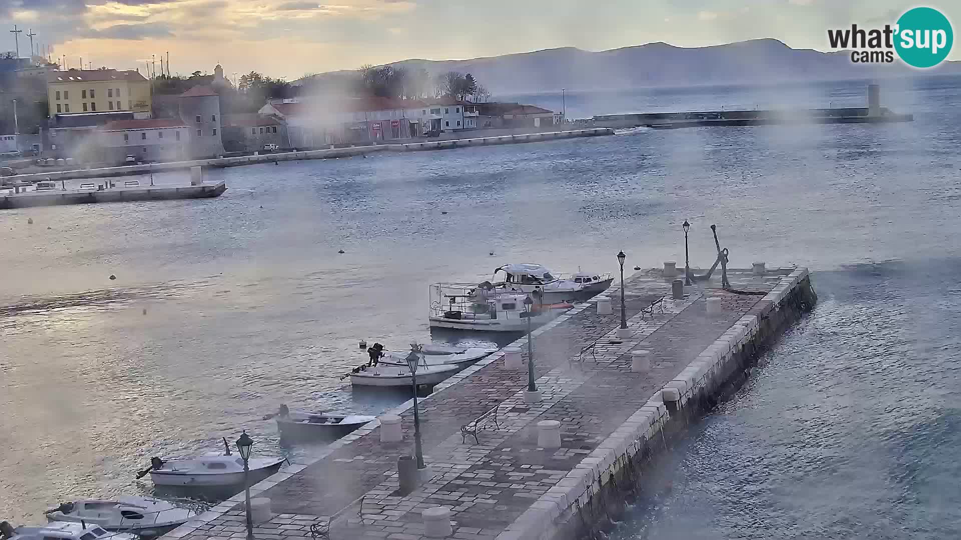 Webcam Segna – Panorama dell’lungomare di Senj