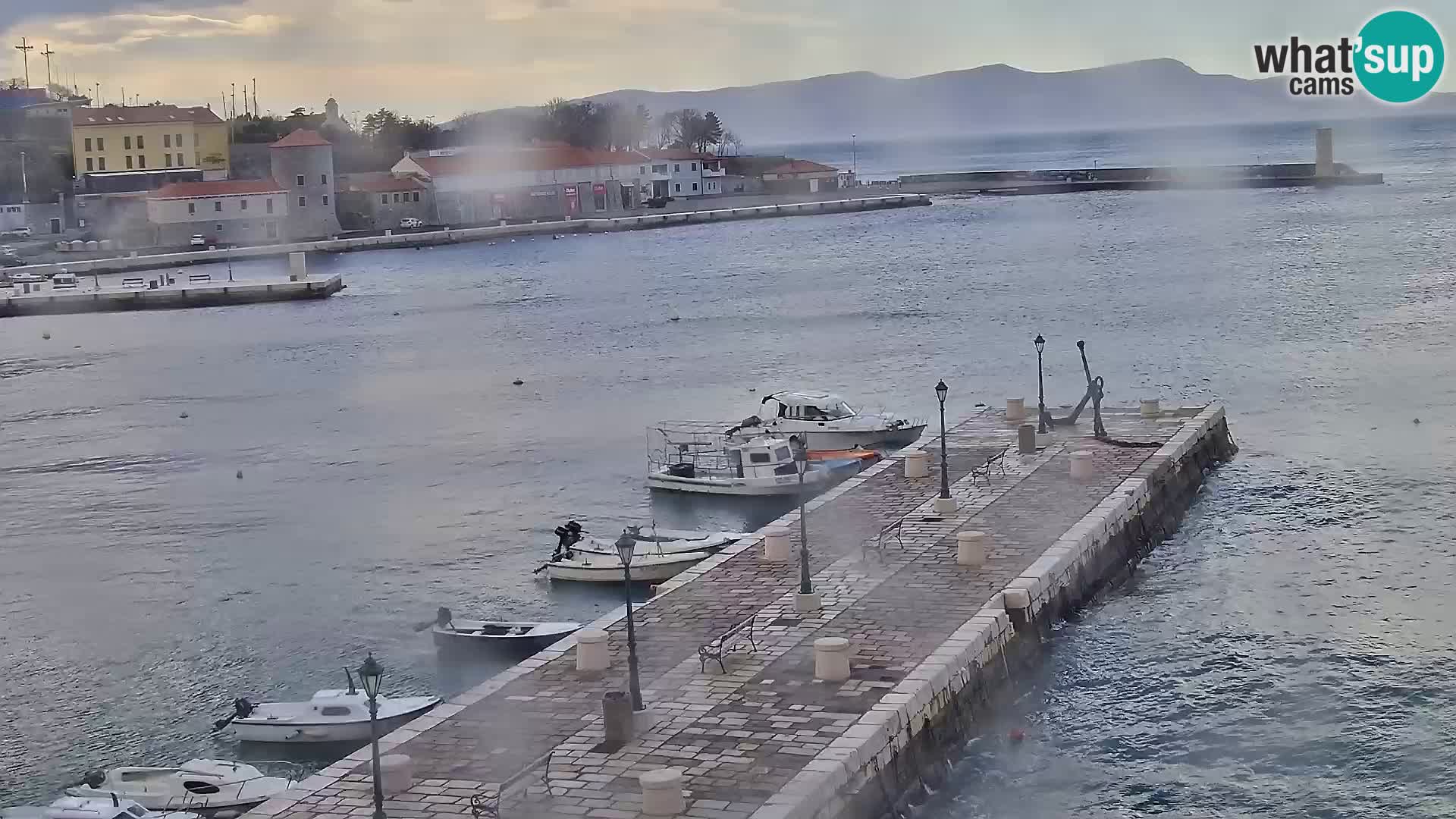 Webcam Segna – Panorama dell’lungomare di Senj