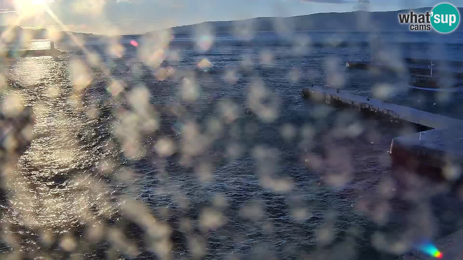 Livecam Senj – Vue panoramique de Senj riva