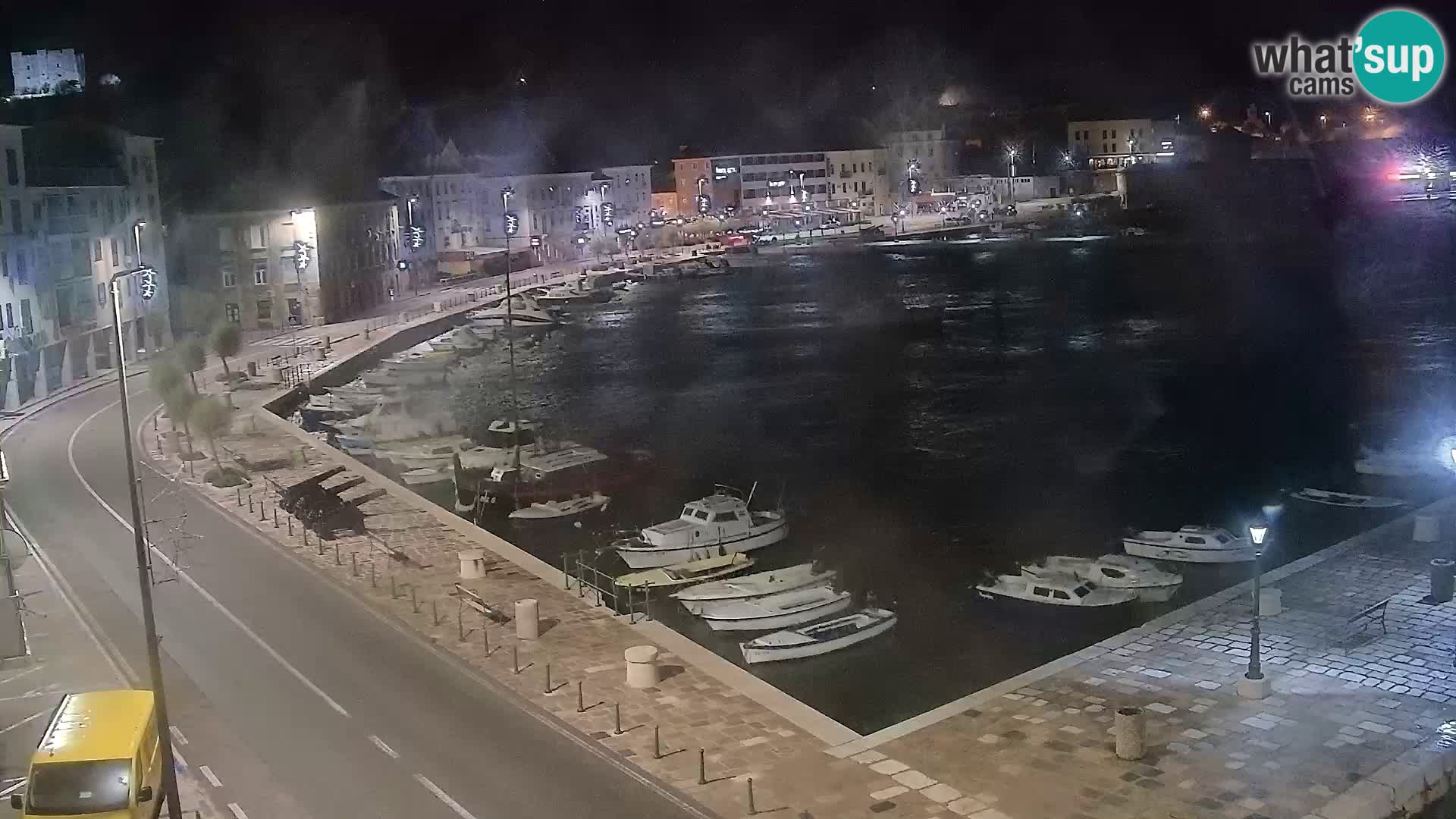 Senj Webcam – Panoramic view of Senj riva