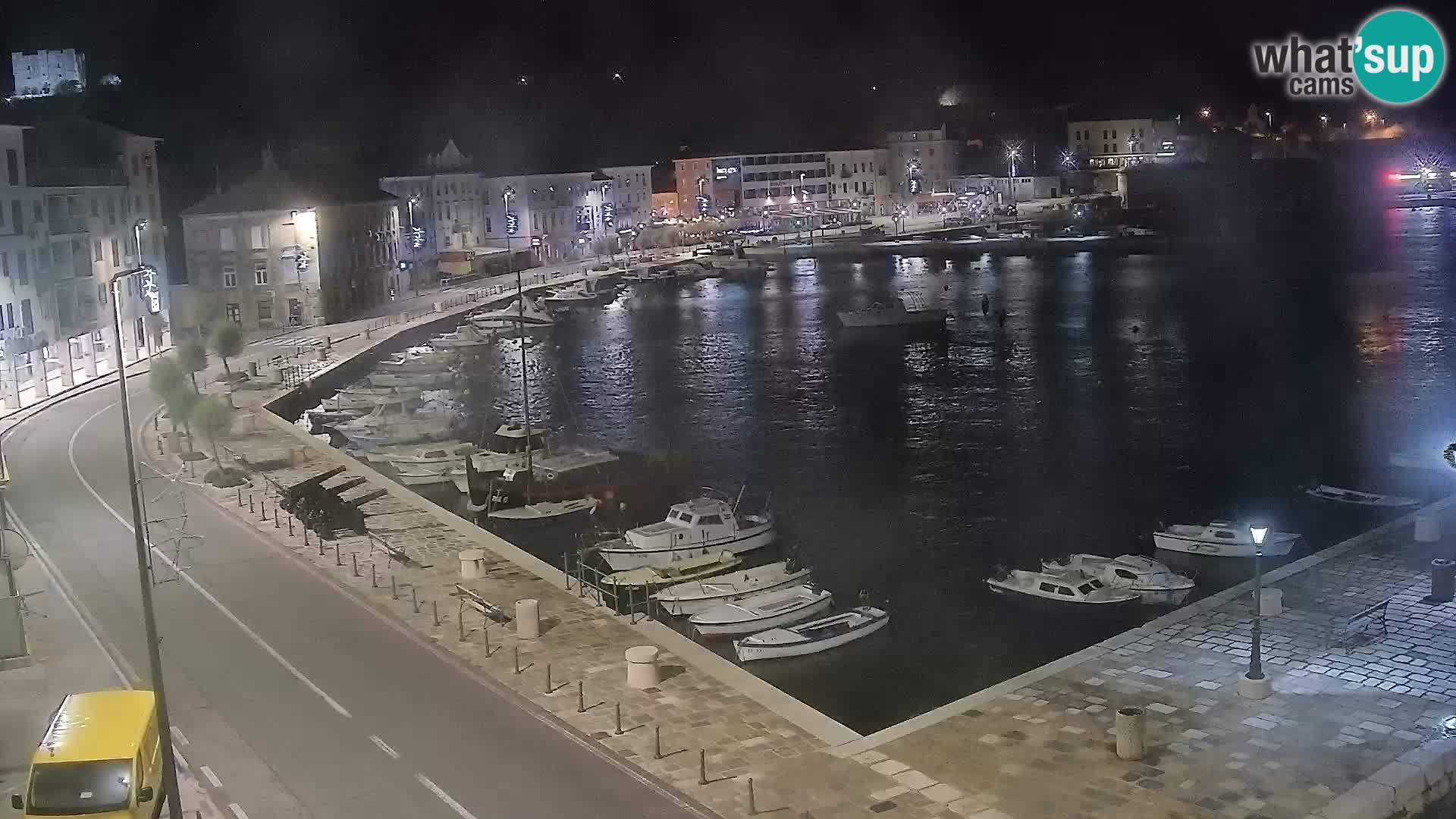 Webcam Senj – Panoramablick auf die Riva Senj