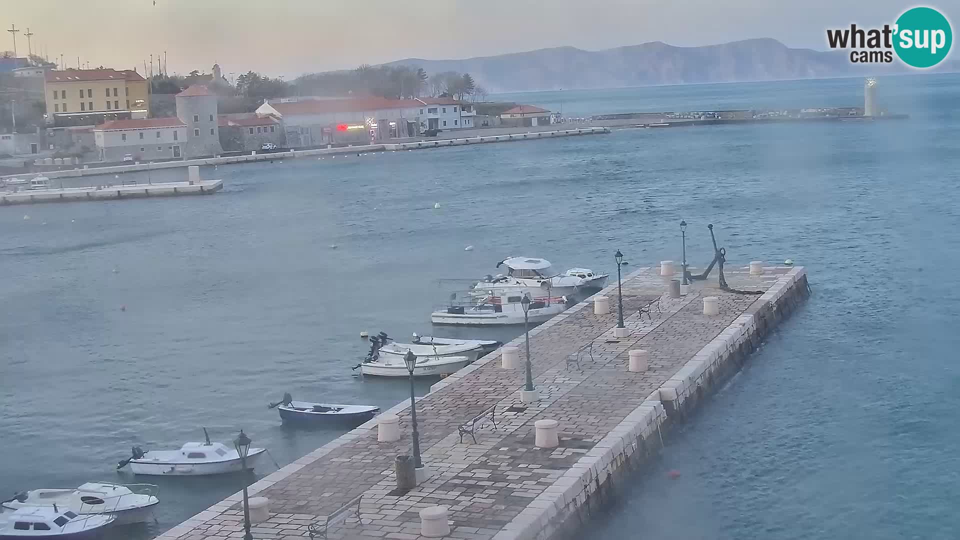 Senj camera en vivo – Vista panorámica de Senj riva