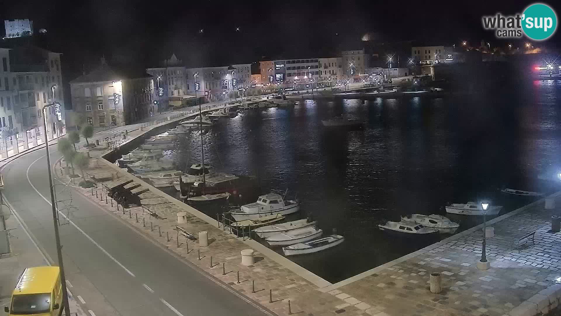 Livecam Senj – Vue panoramique de Senj riva