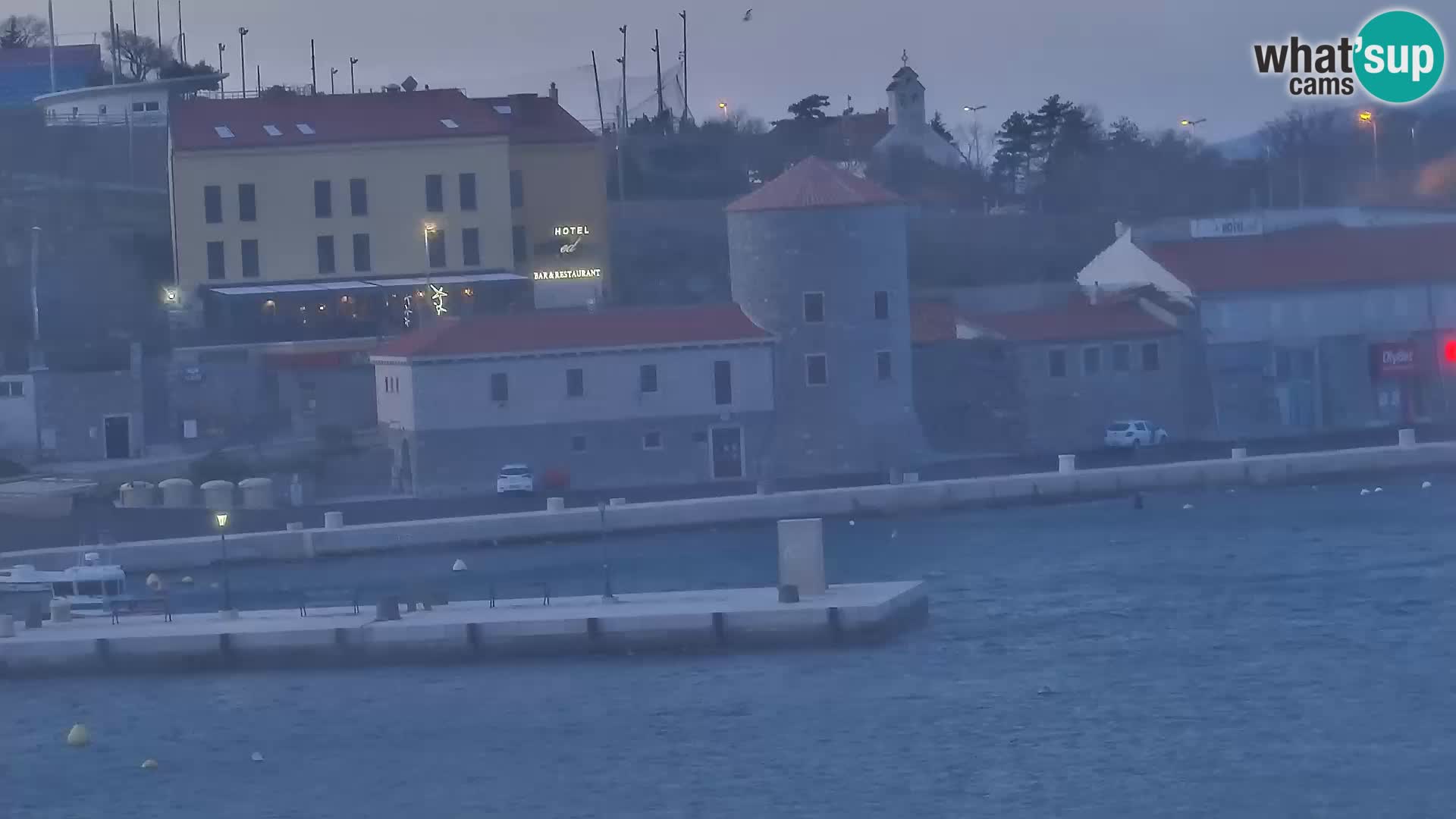 Senj camera en vivo – Vista panorámica de Senj riva