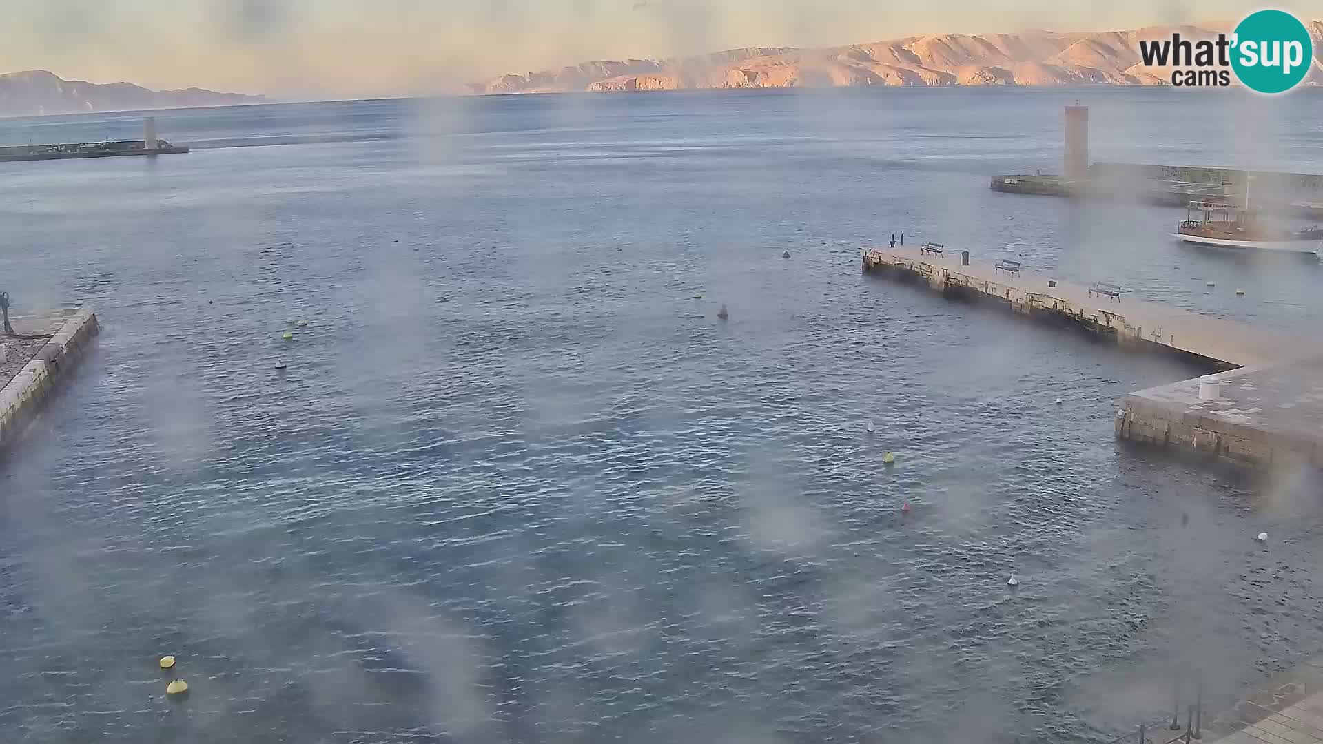 Livecam Senj – Vue panoramique de Senj riva