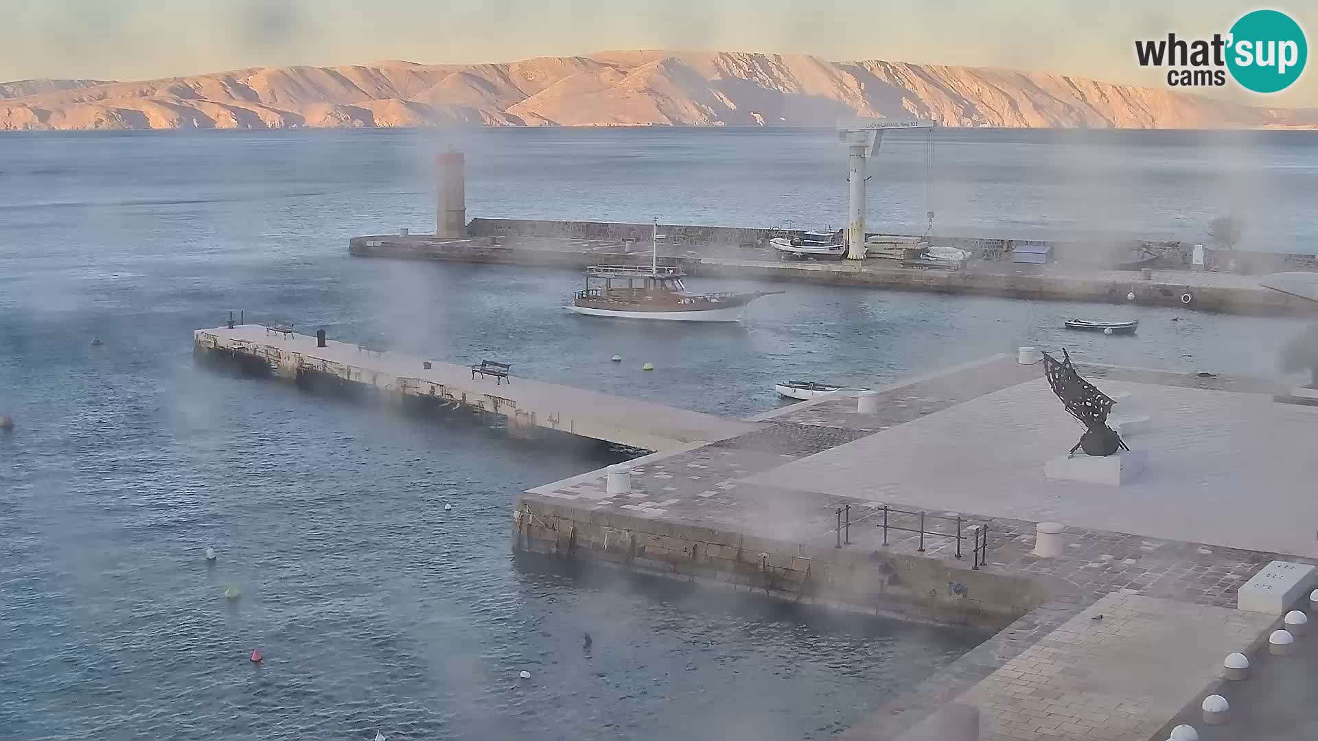 Senj camera en vivo – Vista panorámica de Senj riva