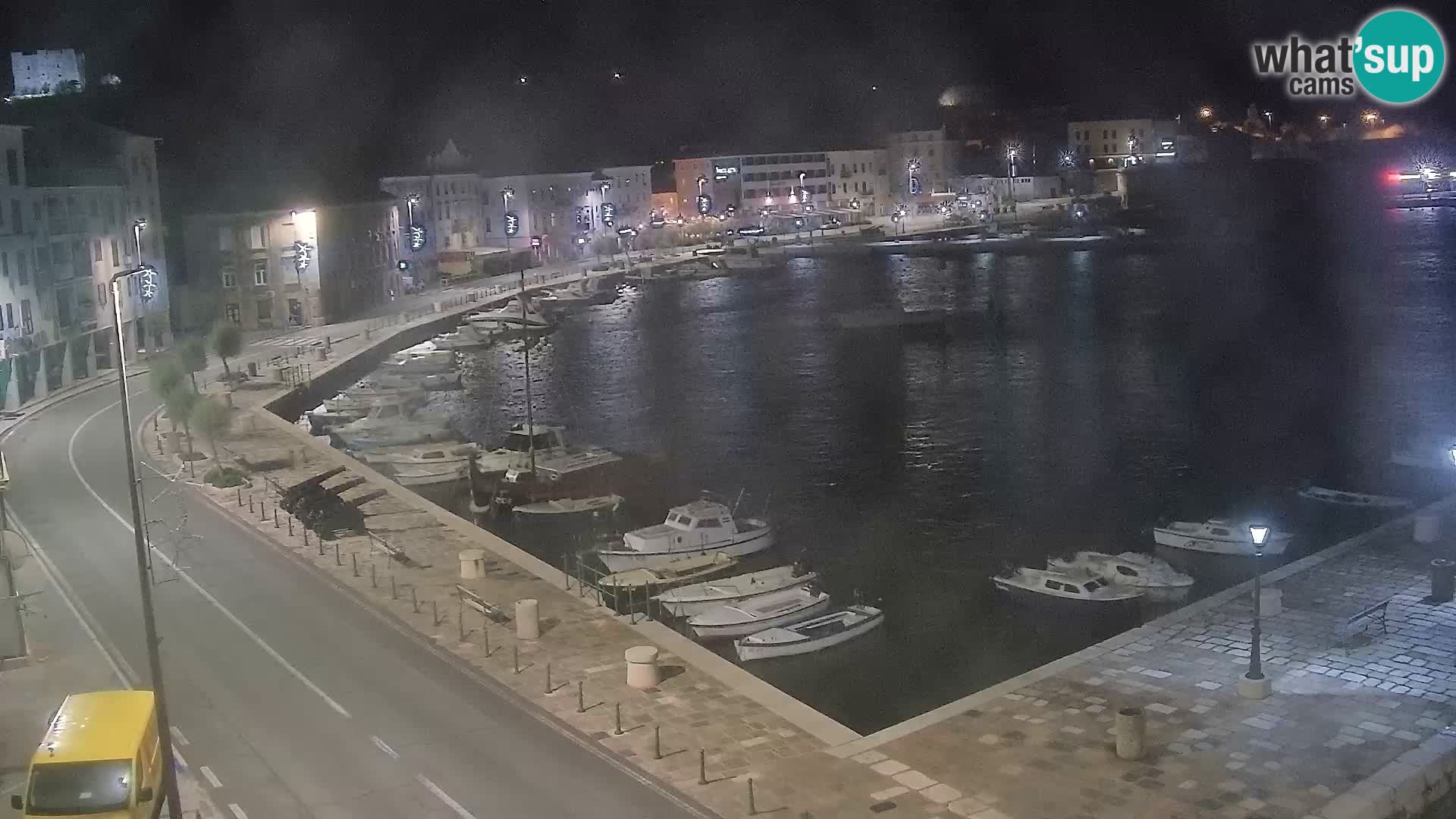 Senj camera en vivo – Vista panorámica de Senj riva