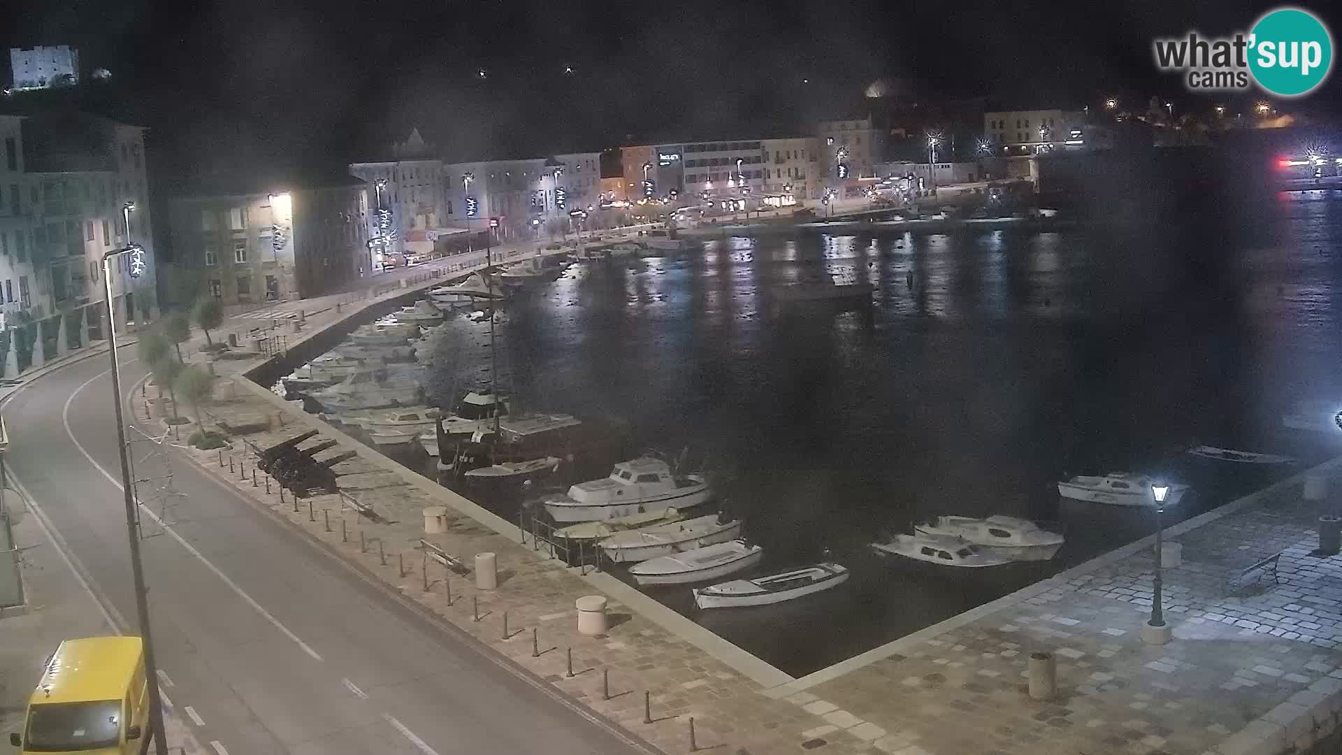 Webcam Senj – Panoramablick auf die Riva Senj