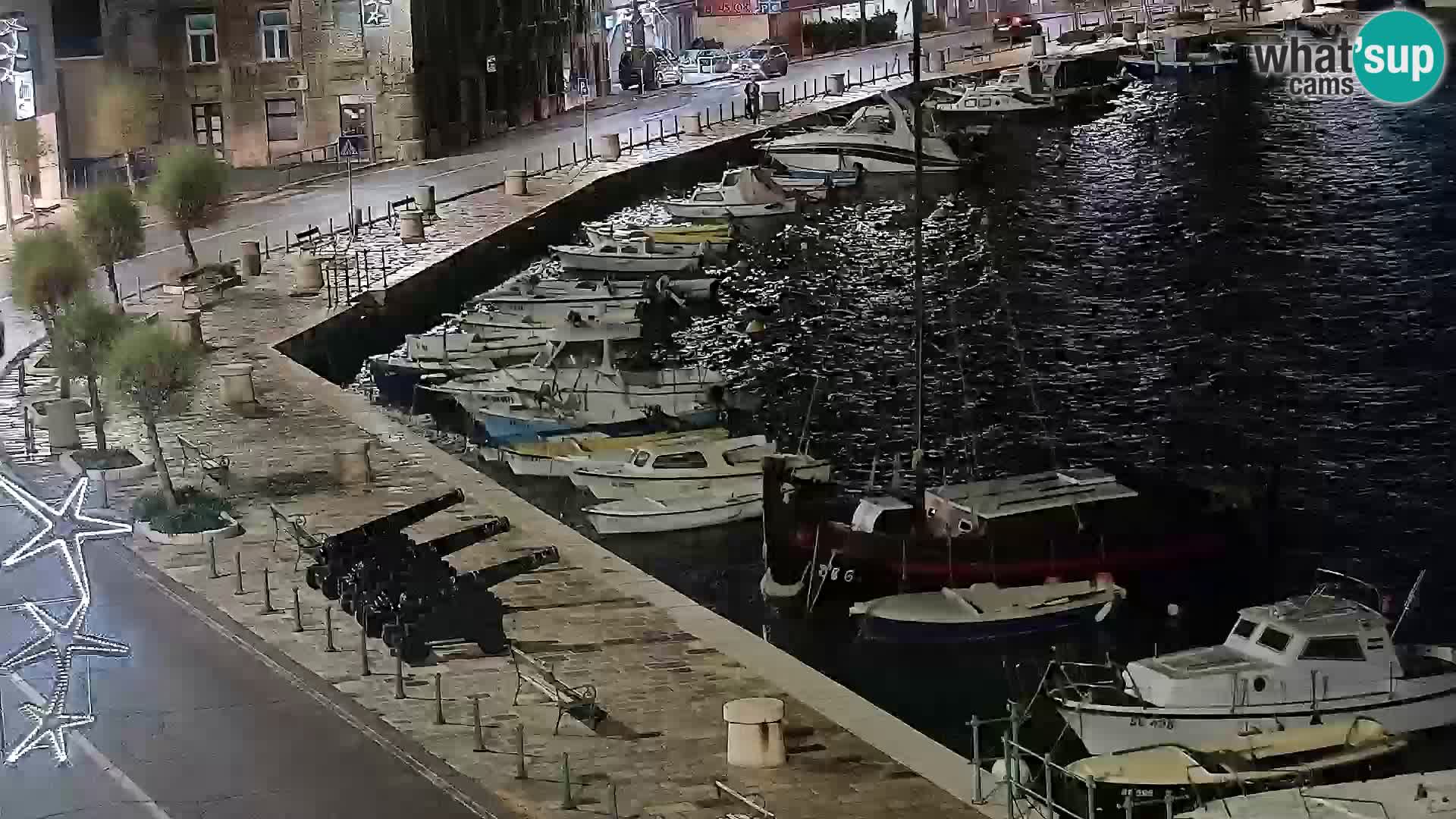 Webcam Senj – Panoramablick auf die Riva Senj