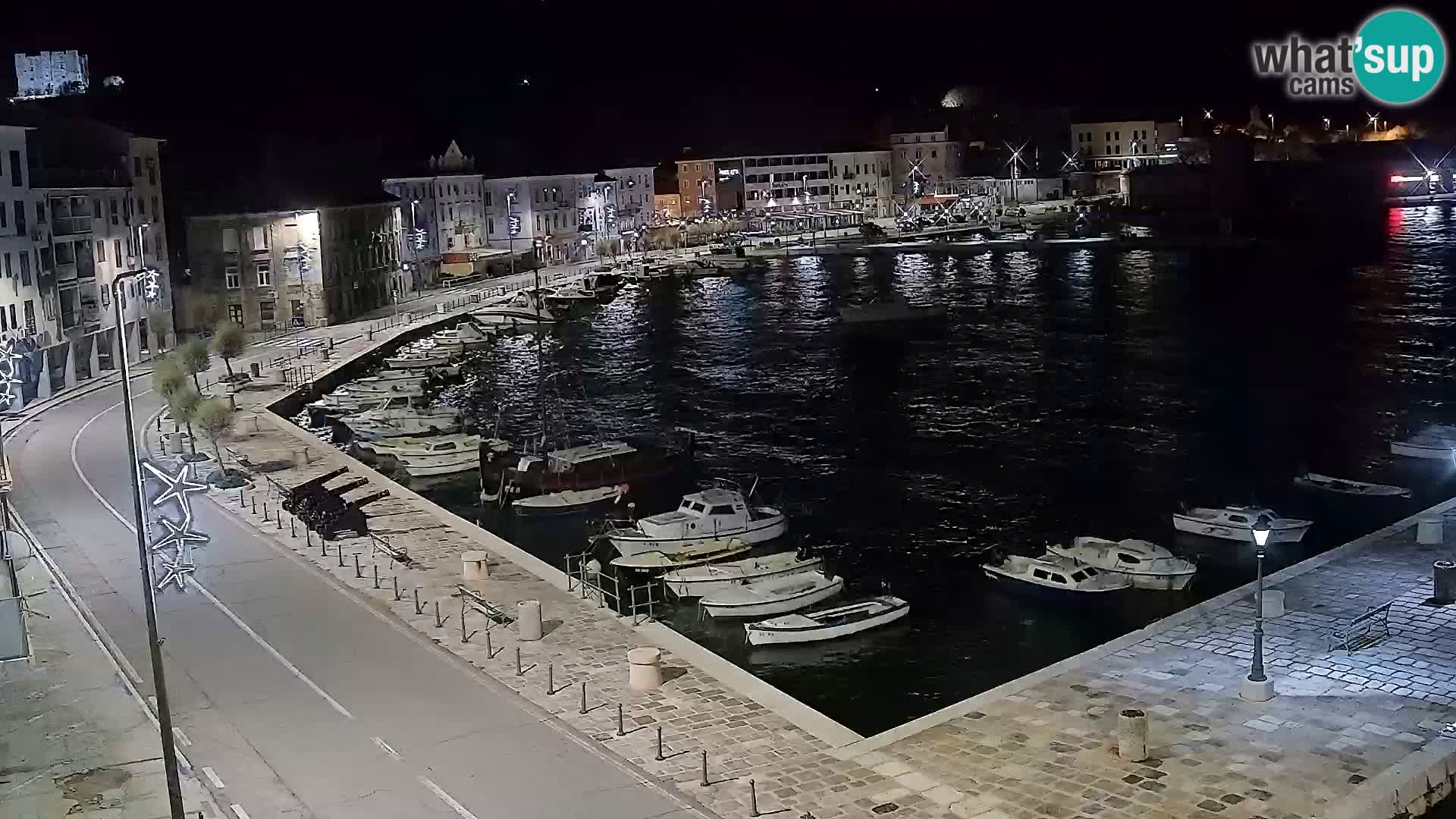 Livecam Senj – Vue panoramique de Senj riva