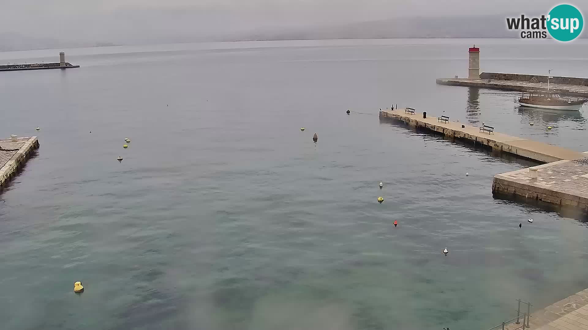 Livecam Senj – Vue panoramique de Senj riva