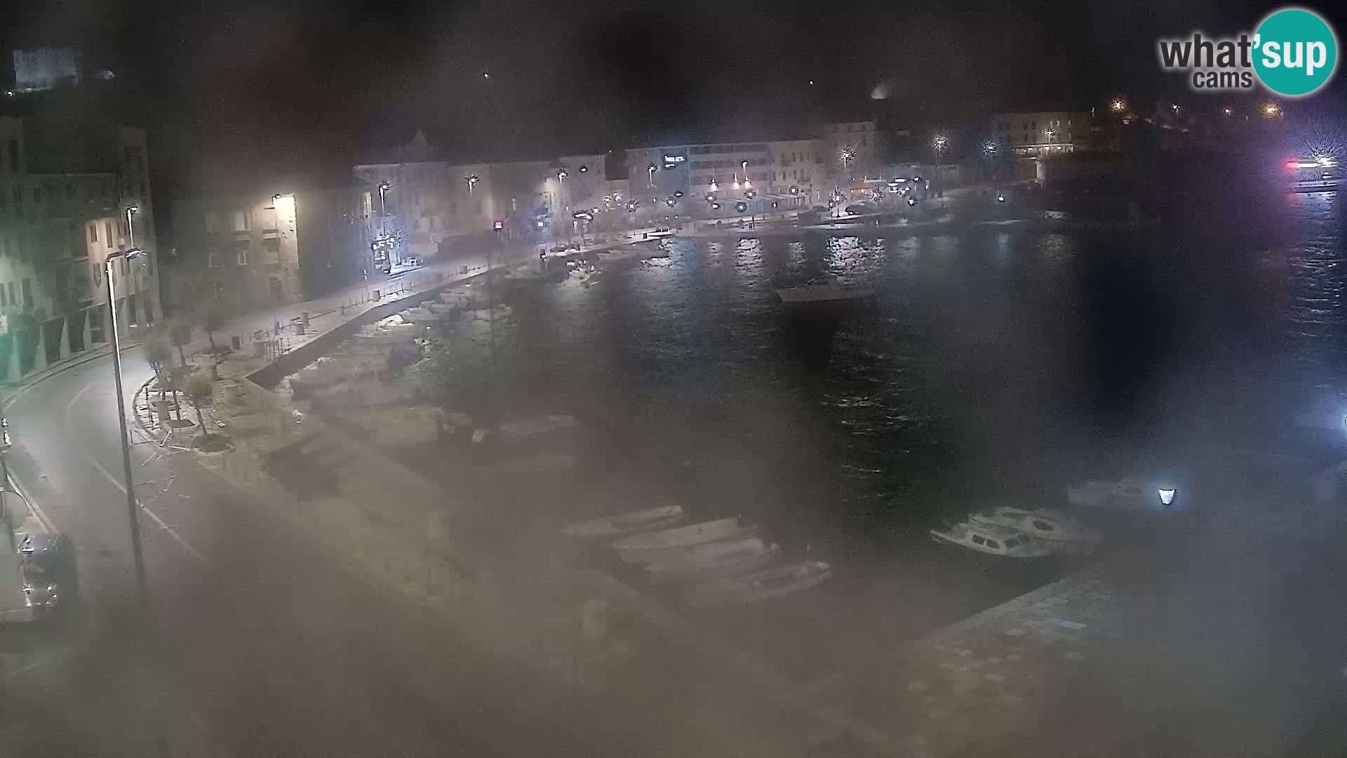 Livecam Senj – Vue panoramique de Senj riva