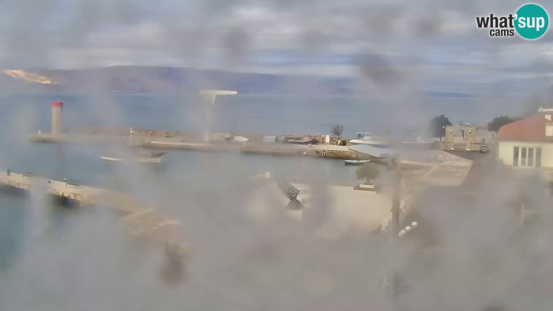 Webcam Senj – Panoramablick auf die Riva Senj