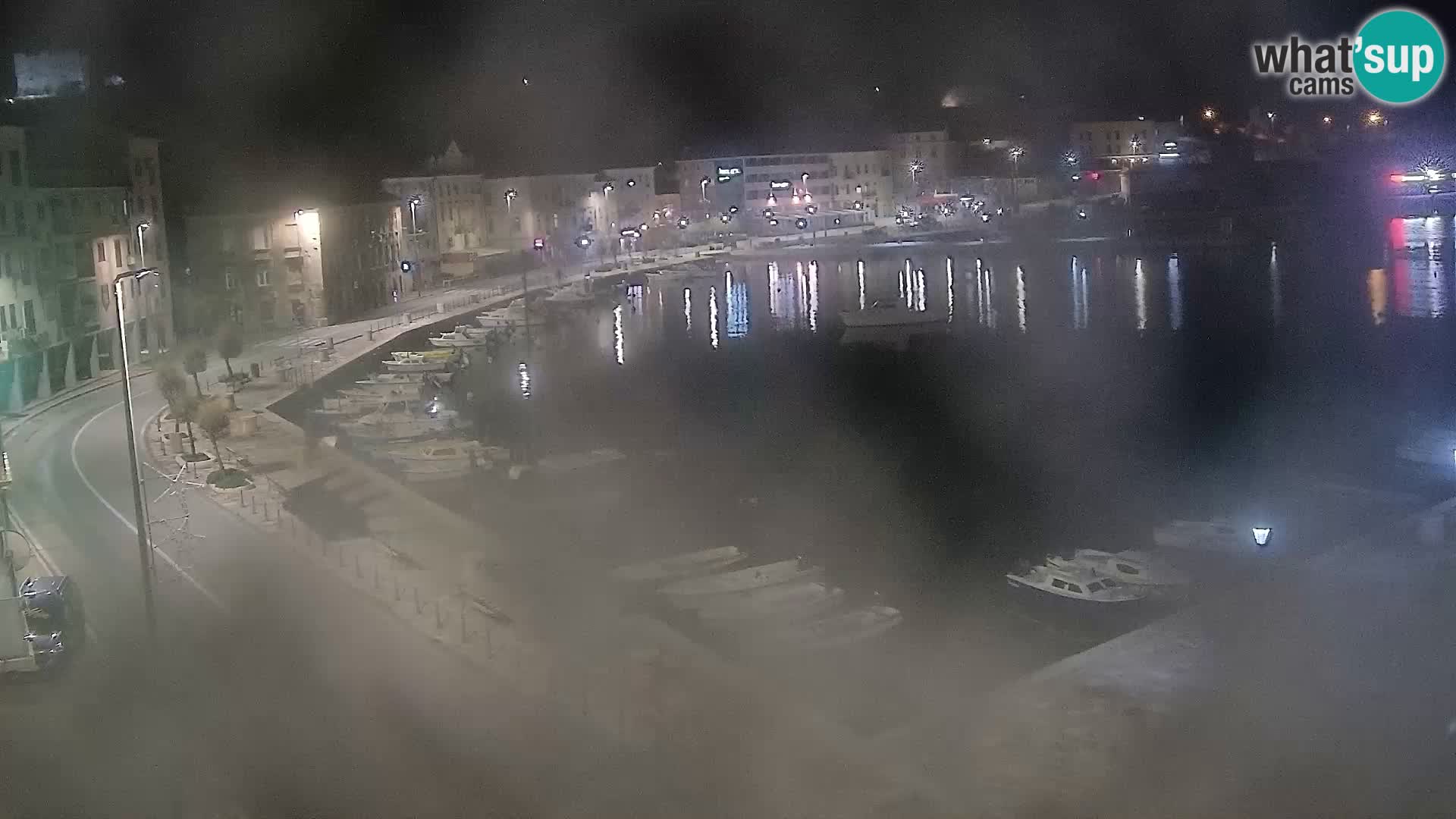 Webcam Senj – Panoramablick auf die Riva Senj