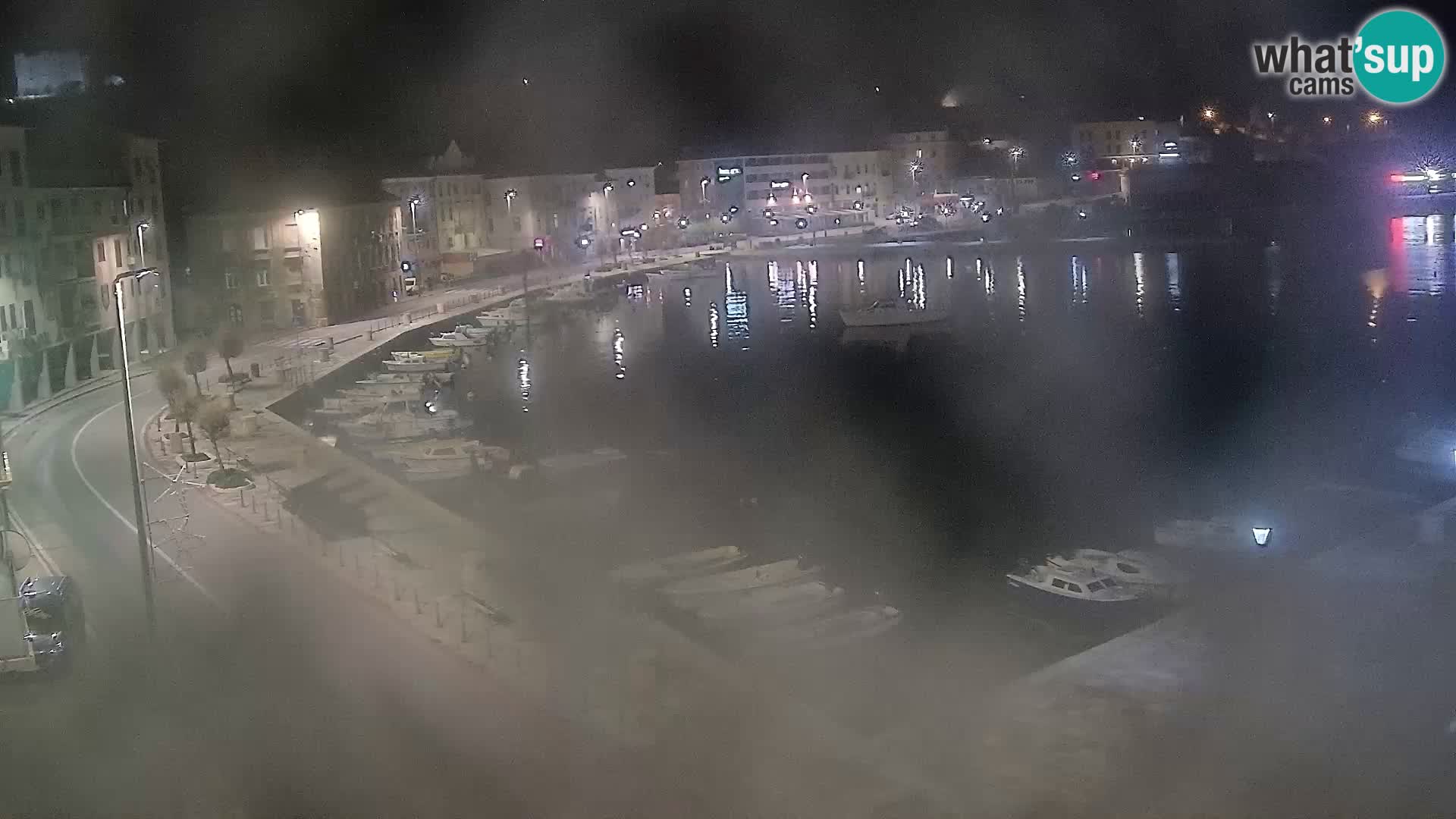 Livecam Senj – Vue panoramique de Senj riva