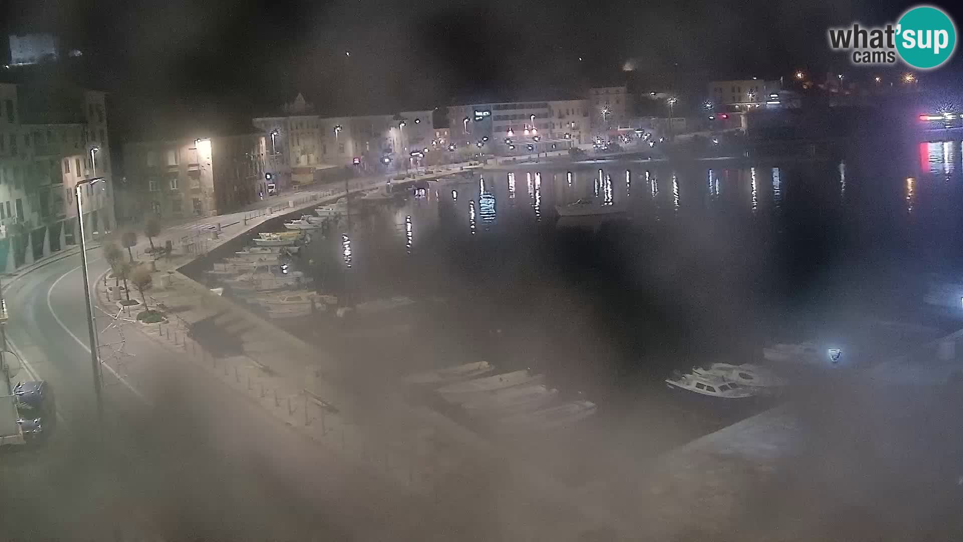 Webcam Senj – Panoramablick auf die Riva Senj