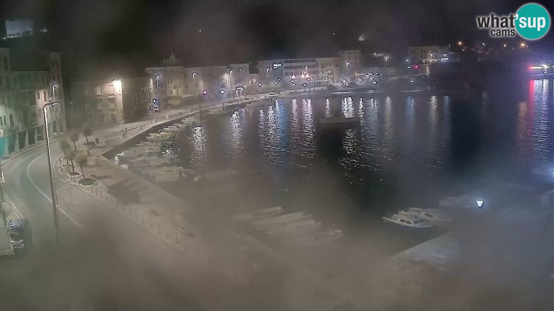 Webcam Senj – Panoramablick auf die Riva Senj