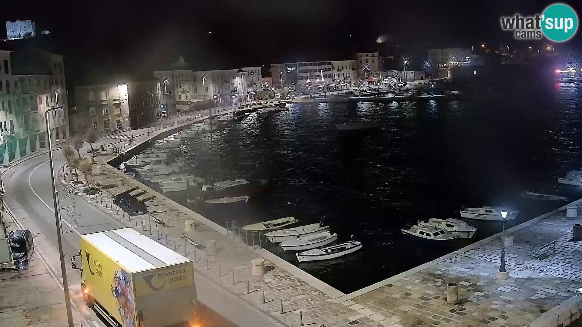 Senj camera en vivo – Vista panorámica de Senj riva