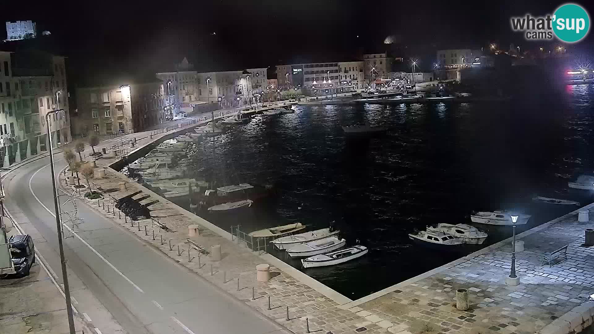 Senj camera en vivo – Vista panorámica de Senj riva