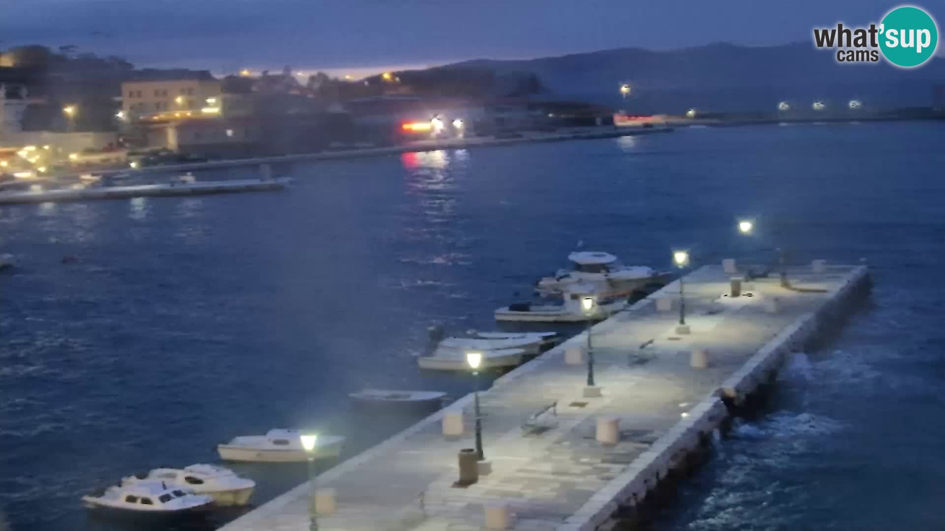 Senj camera en vivo – Vista panorámica de Senj riva