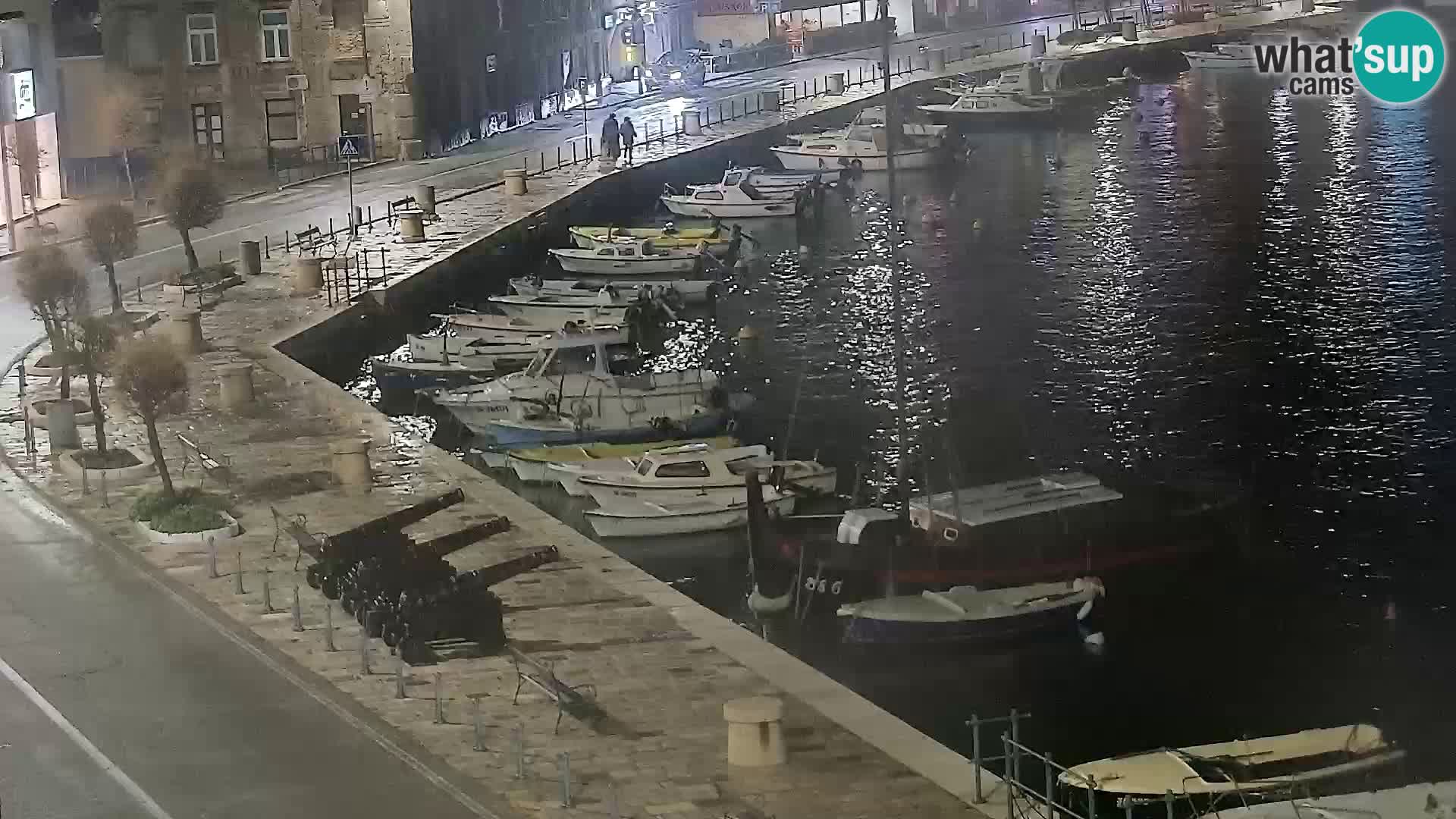 Livecam Senj – Vue panoramique de Senj riva