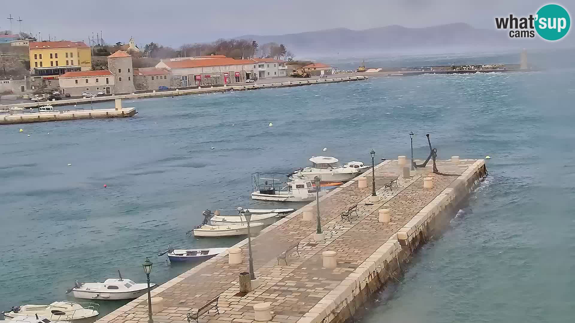 Senj Webcam – Panoramic view of Senj riva