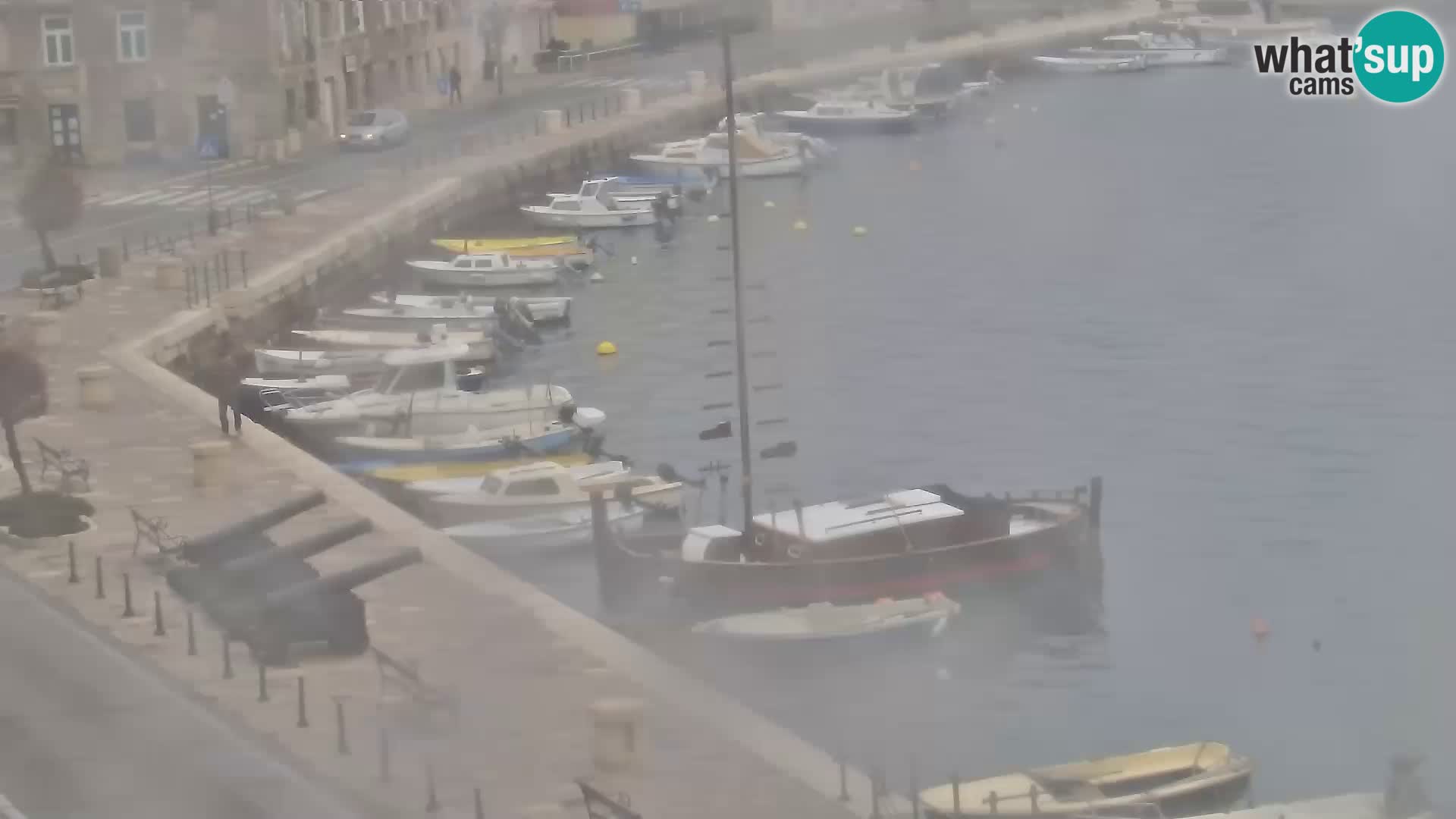 Webcam Senj – Panoramablick auf die Riva Senj