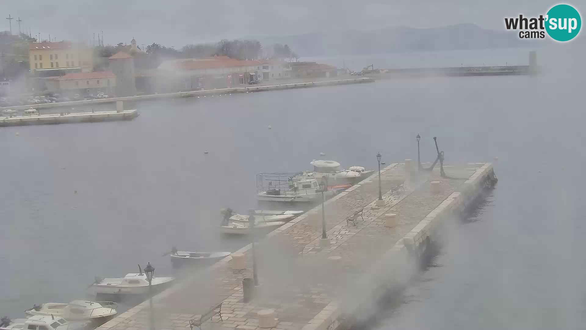 Livecam Senj – Vue panoramique de Senj riva