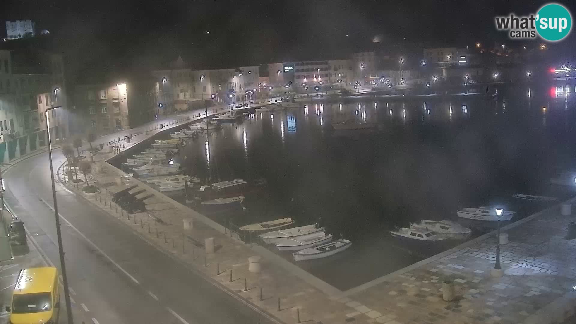 Webcam Senj – Panoramablick auf die Riva Senj