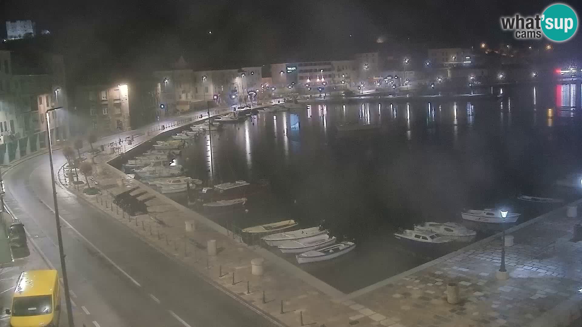 Webcam Senj – Panoramablick auf die Riva Senj