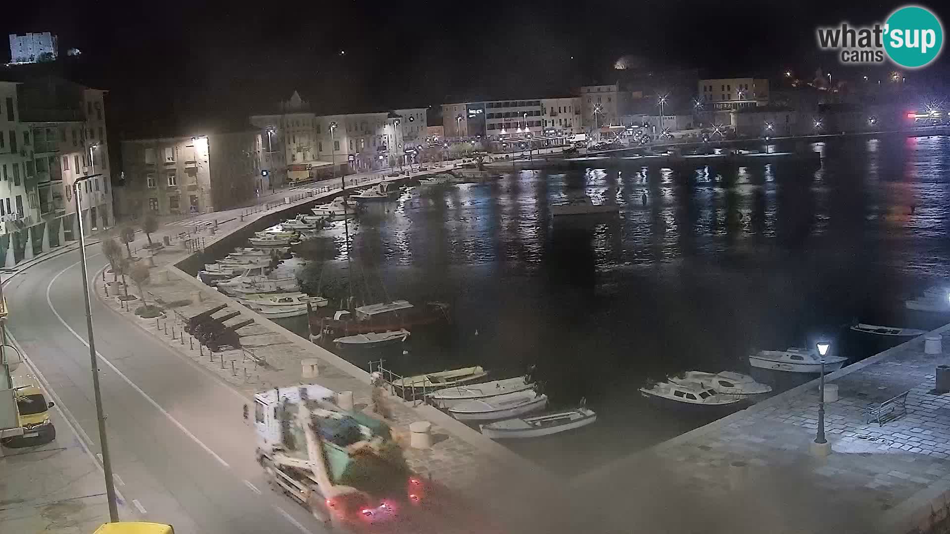 Livecam Senj – Vue panoramique de Senj riva