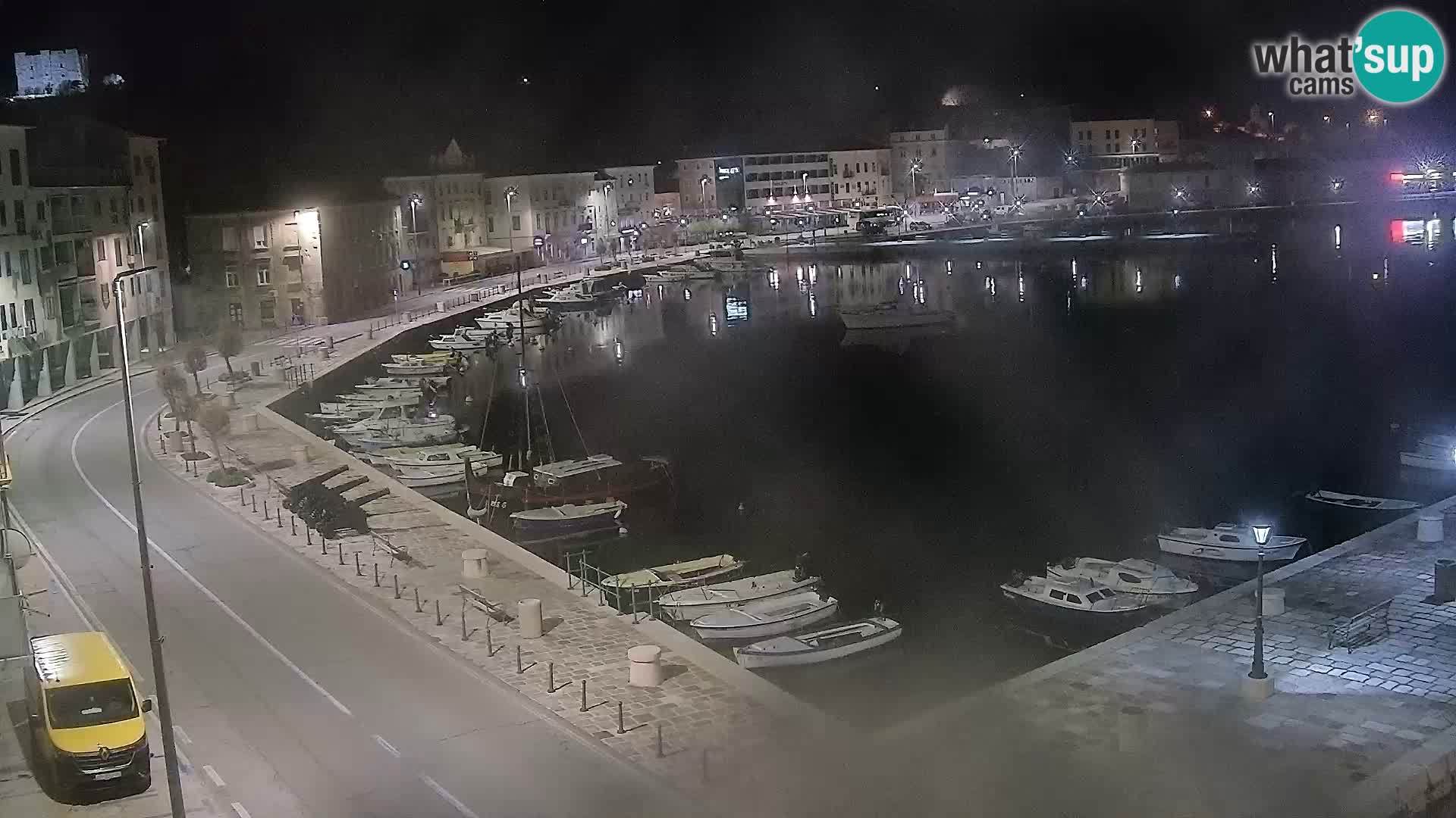 Webcam Senj – Panoramablick auf die Riva Senj